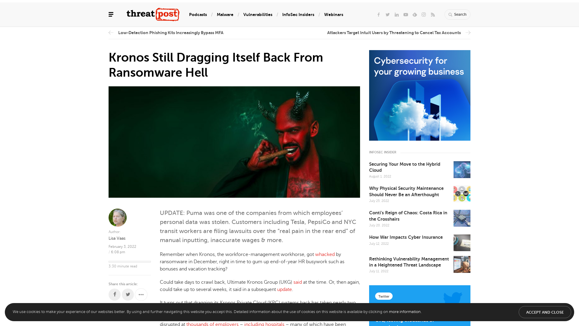 Kronos Still Dragging Itself Back From Ransomware Hell | Threatpost