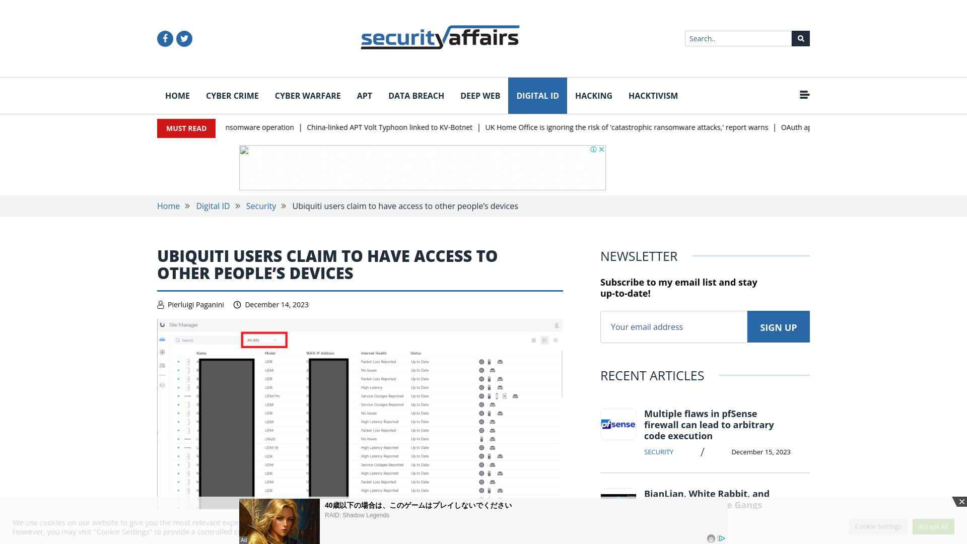 Ubiquiti users claim to have access to other people’s devices