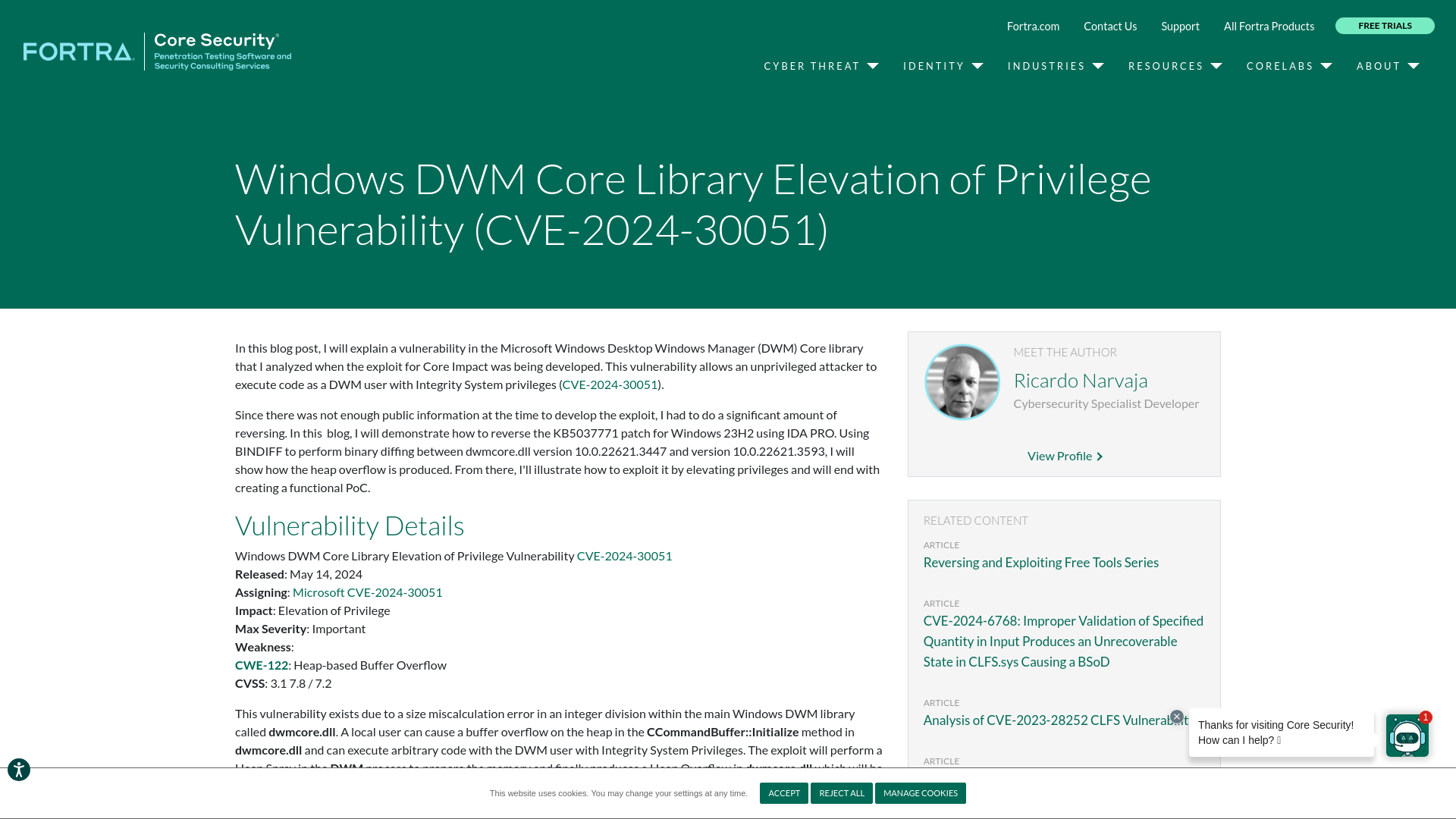 Windows DWM Core Library Elevation of Privilege Vulnerability (CVE-2024-30051)