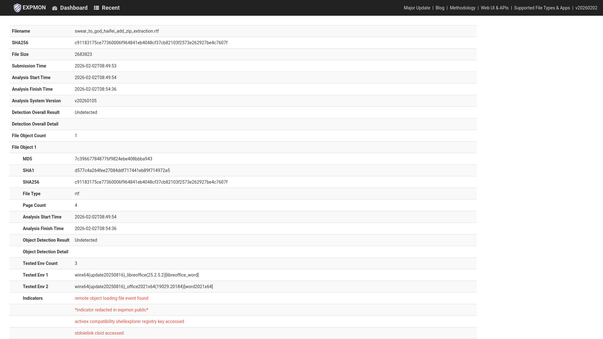 EXPMON Advanced Exploit Detection System