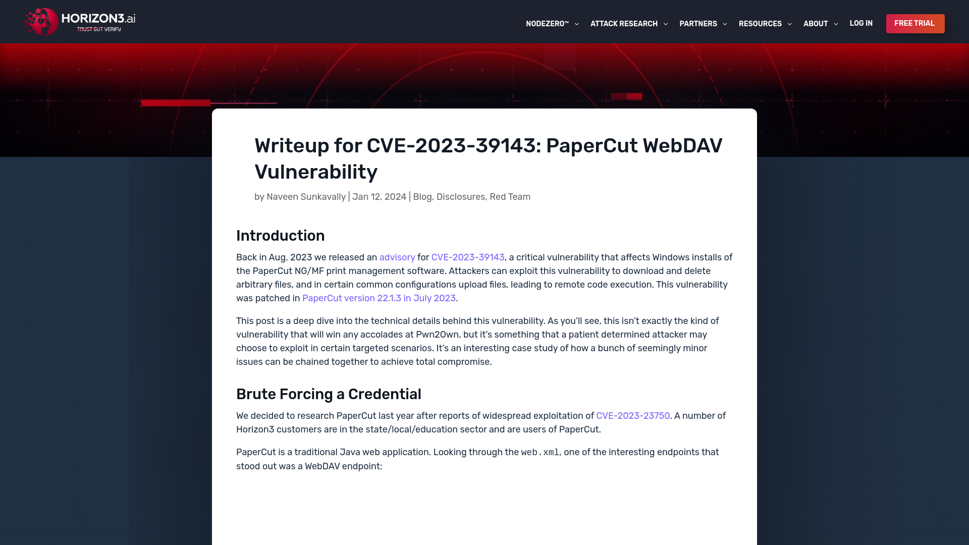 Writeup for CVE-2023-39143: PaperCut WebDAV Vulnerability – Horizon3.ai