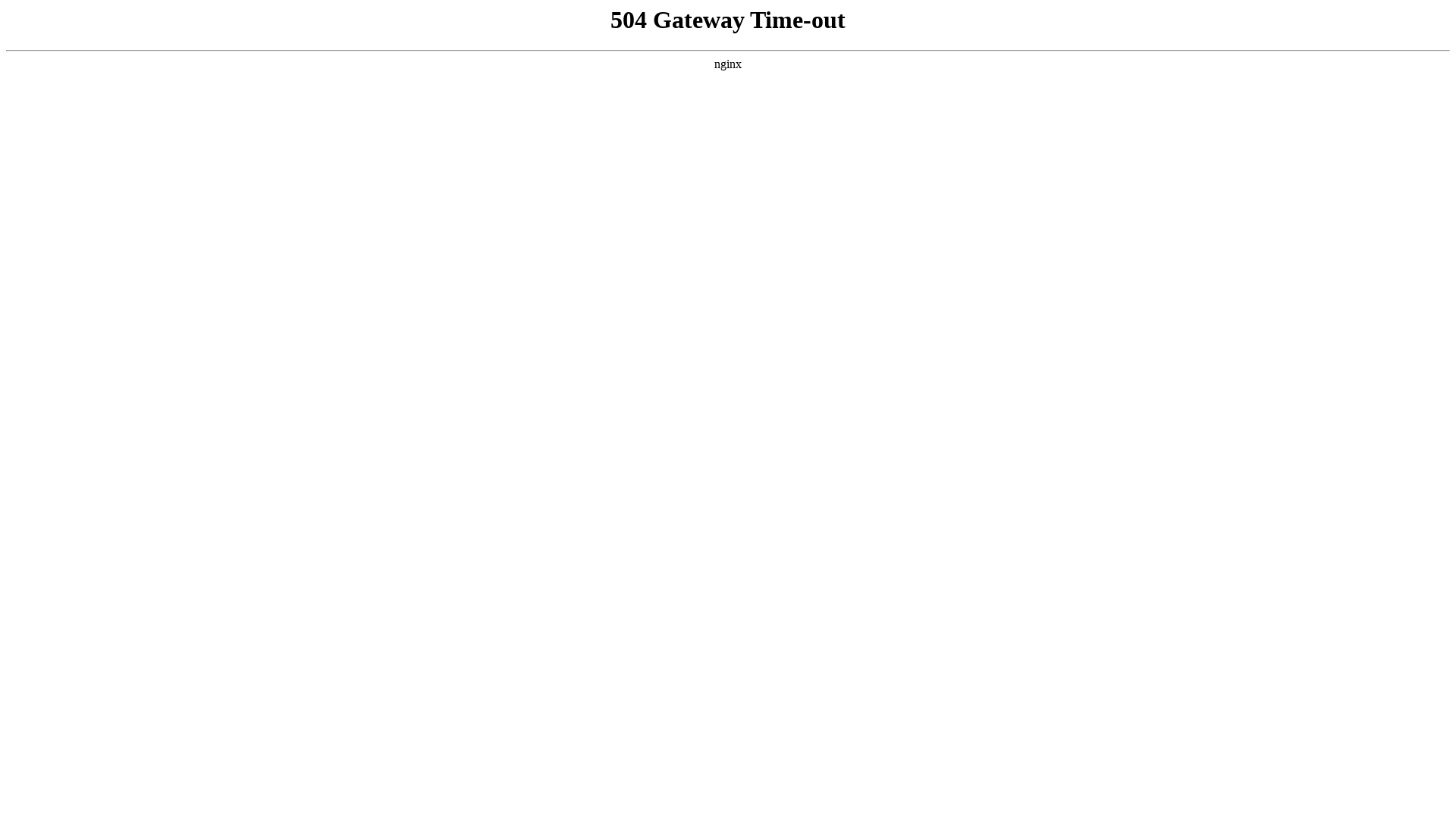 504 Gateway Time-out