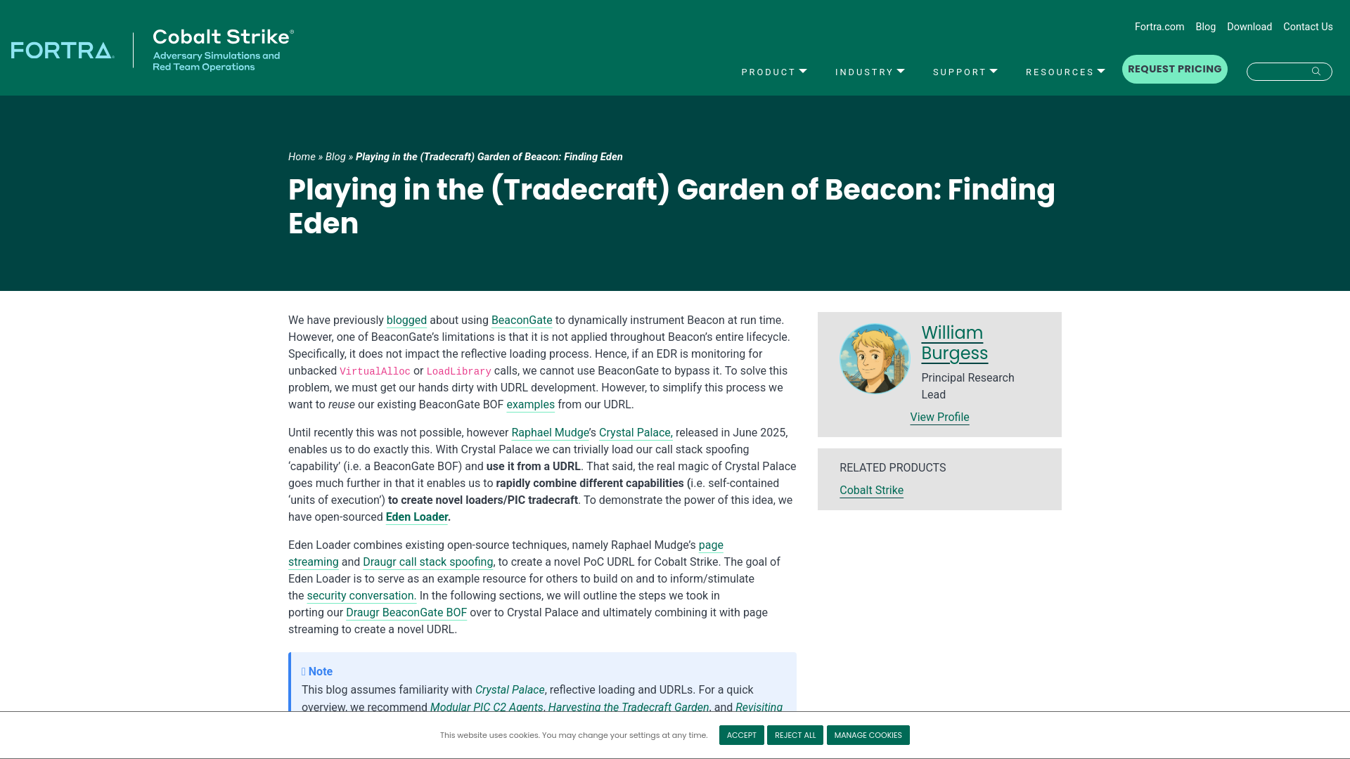 Playing in the (Tradecraft) Garden of Beacon: Finding Eden