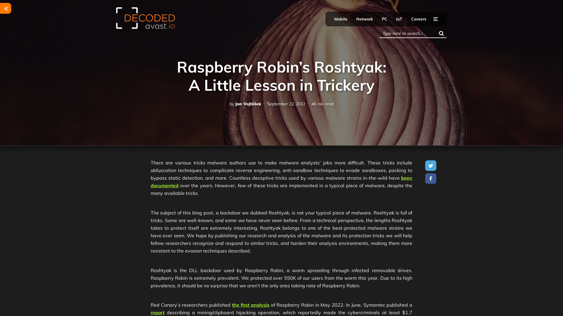 Raspberry Robin’s Roshtyak: A Little Lesson in Trickery - Avast Threat Labs