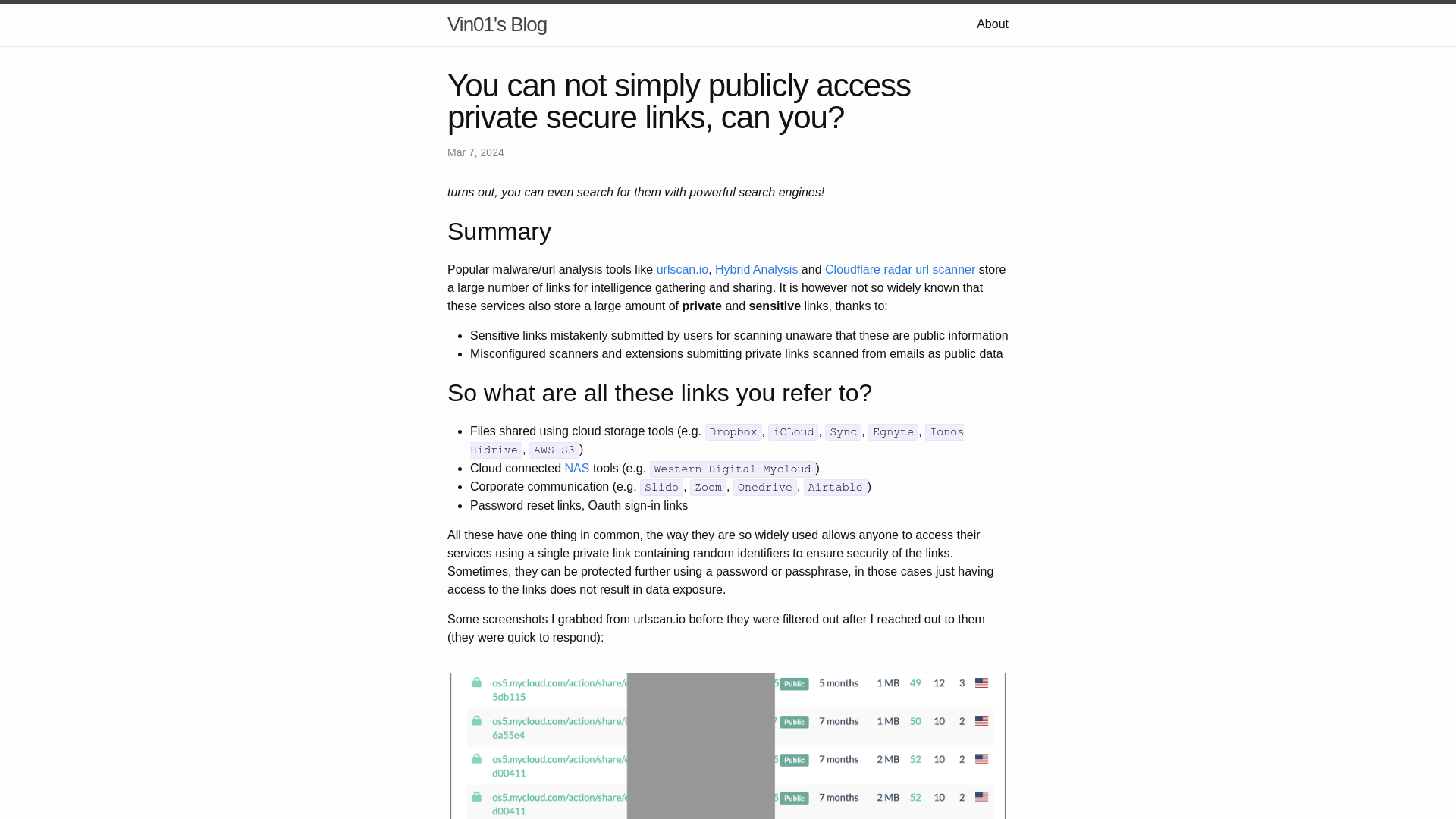 You can not simply publicly access private secure links, can you? | Vin01’s Blog