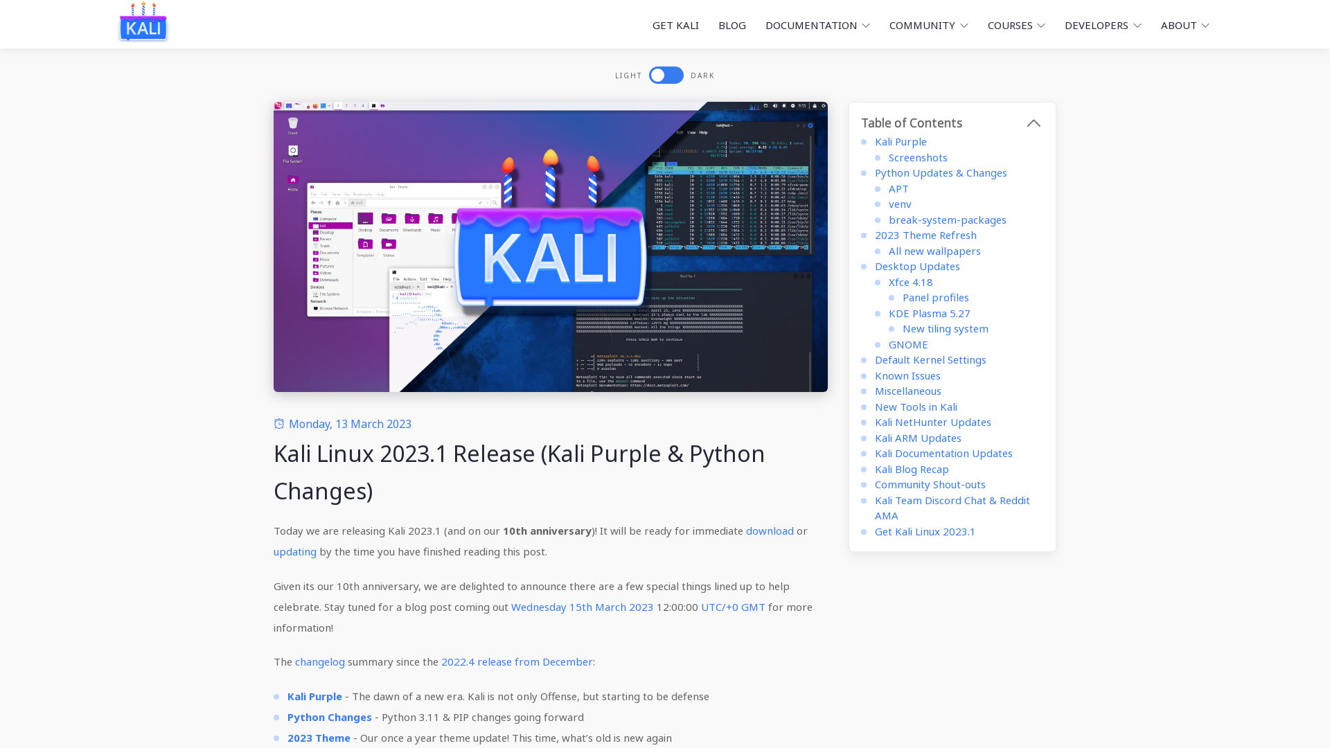 Kali Linux 2023.1 Release (Kali Purple & Python Changes) | Kali Linux Blog