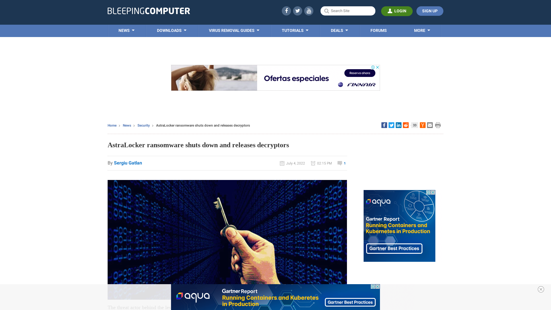 AstraLocker ransomware shuts down and releases decryptors