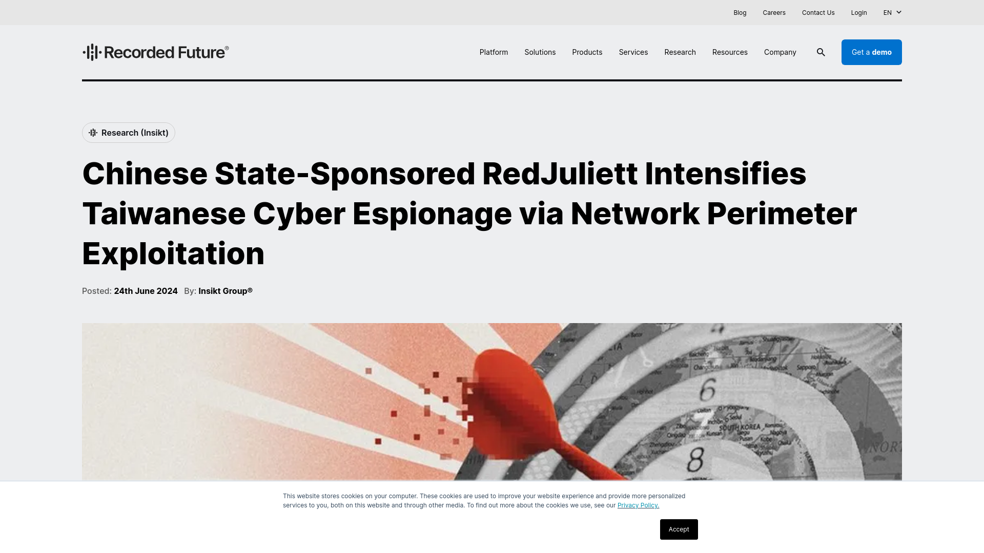 Chinese State-Sponsored RedJuliett Intensifies Taiwanese Cyber Espionage via Network Perimeter Exploitation | Recorded Future