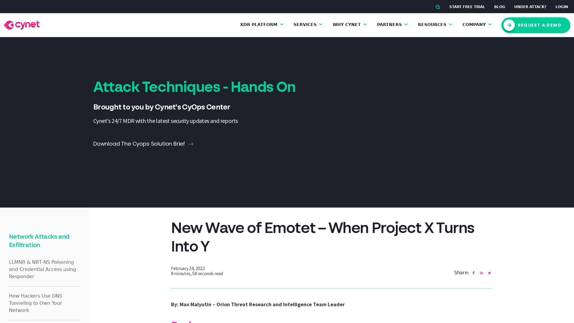 New Wave of Emotet - When Project X Turns Into Y - Cynet