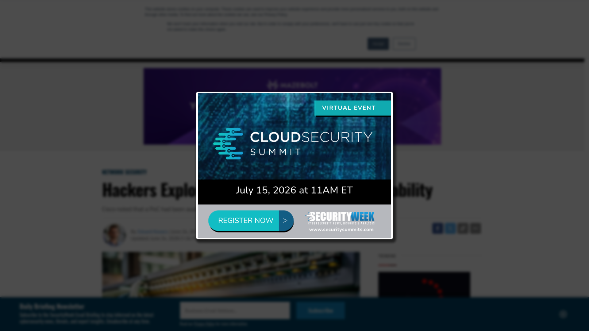 Hackers Exploiting Cisco Unified CM Vulnerability - SecurityWeek