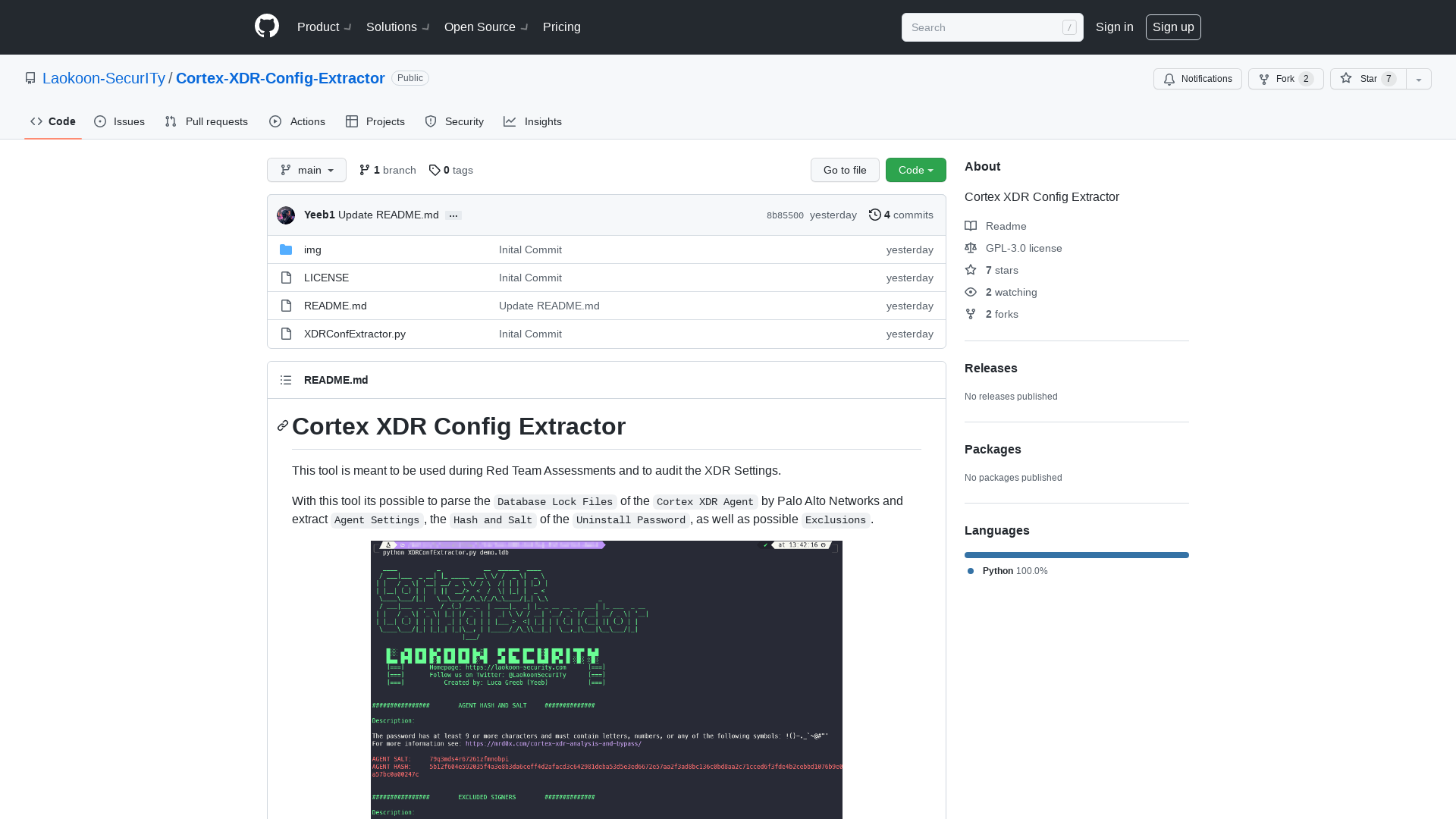 GitHub - Laokoon-SecurITy/Cortex-XDR-Config-Extractor: Cortex XDR Config Extractor