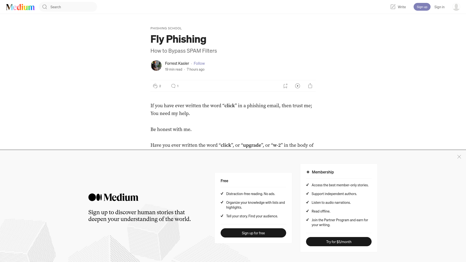 Fly Phishing. How to Bypass SPAM Filters | by Forrest Kasler | Jun, 2024 | Medium