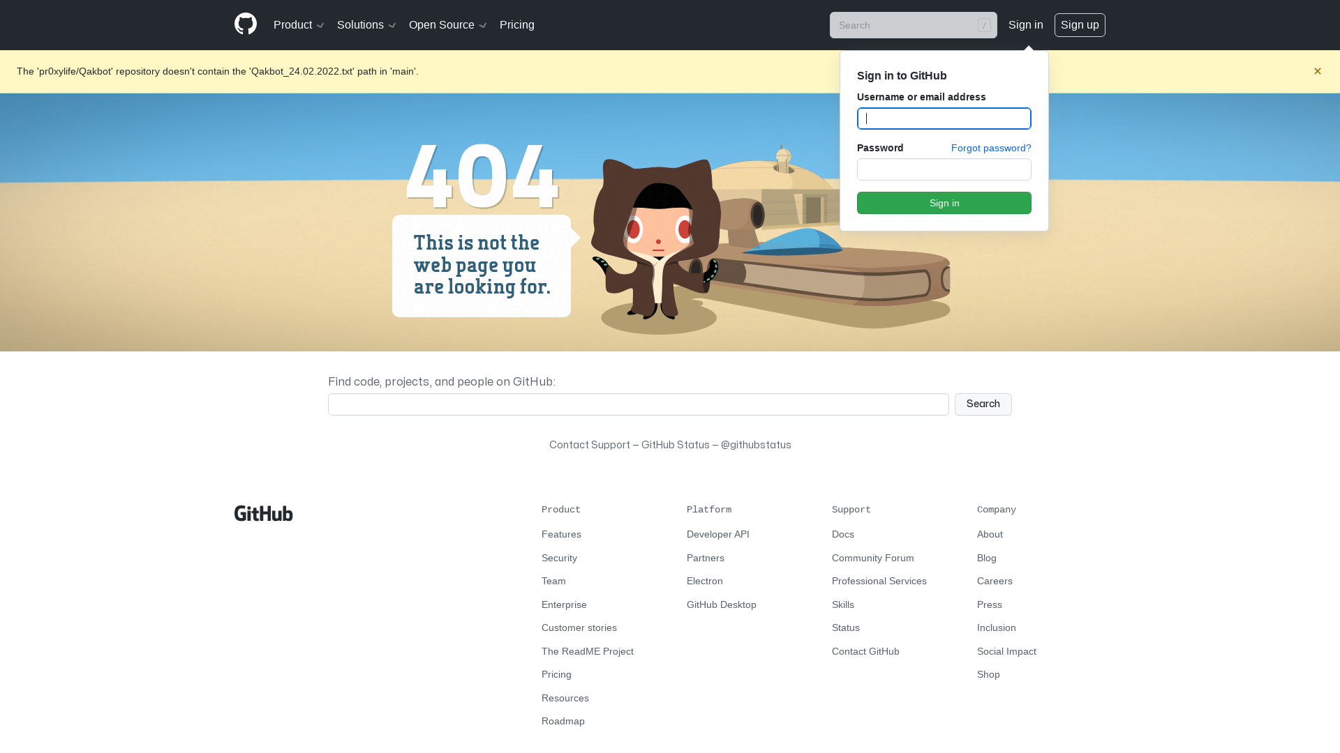 Page not found · GitHub · GitHub