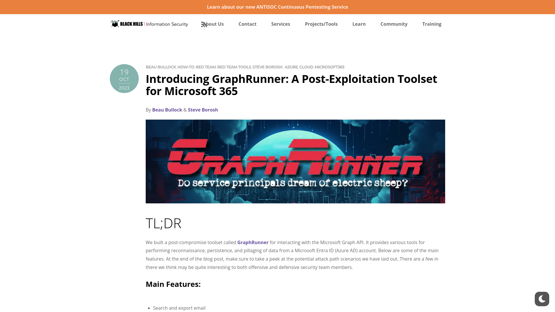 Introducing GraphRunner: A Post-Exploitation Toolset for Microsoft 365 - Black Hills Information Security