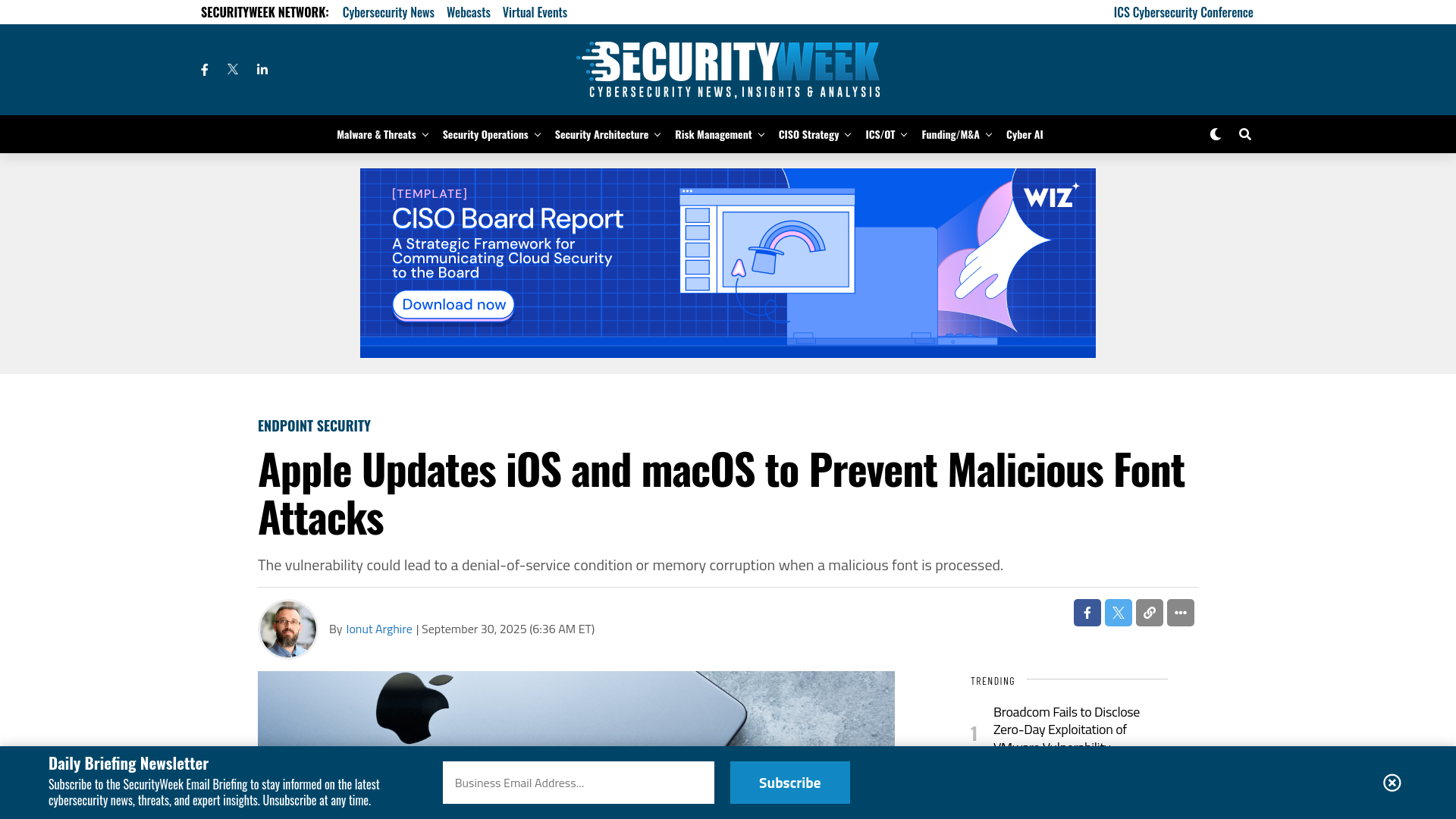 Apple Updates iOS and macOS to Prevent Malicious Font Attacks - SecurityWeek