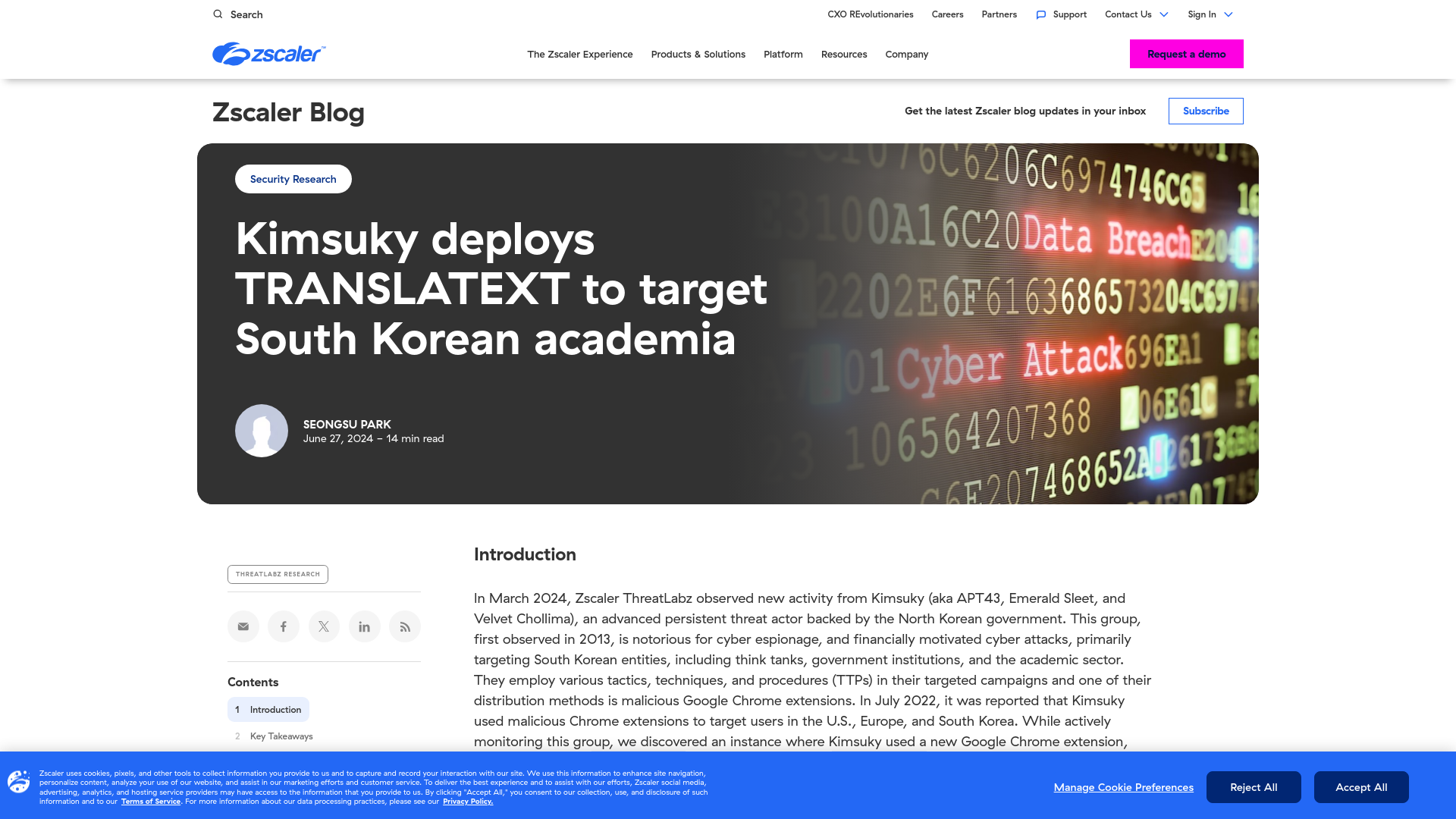 Kimsuky Deploys TRANSLATEXT Chrome Extension |ThreatLabz