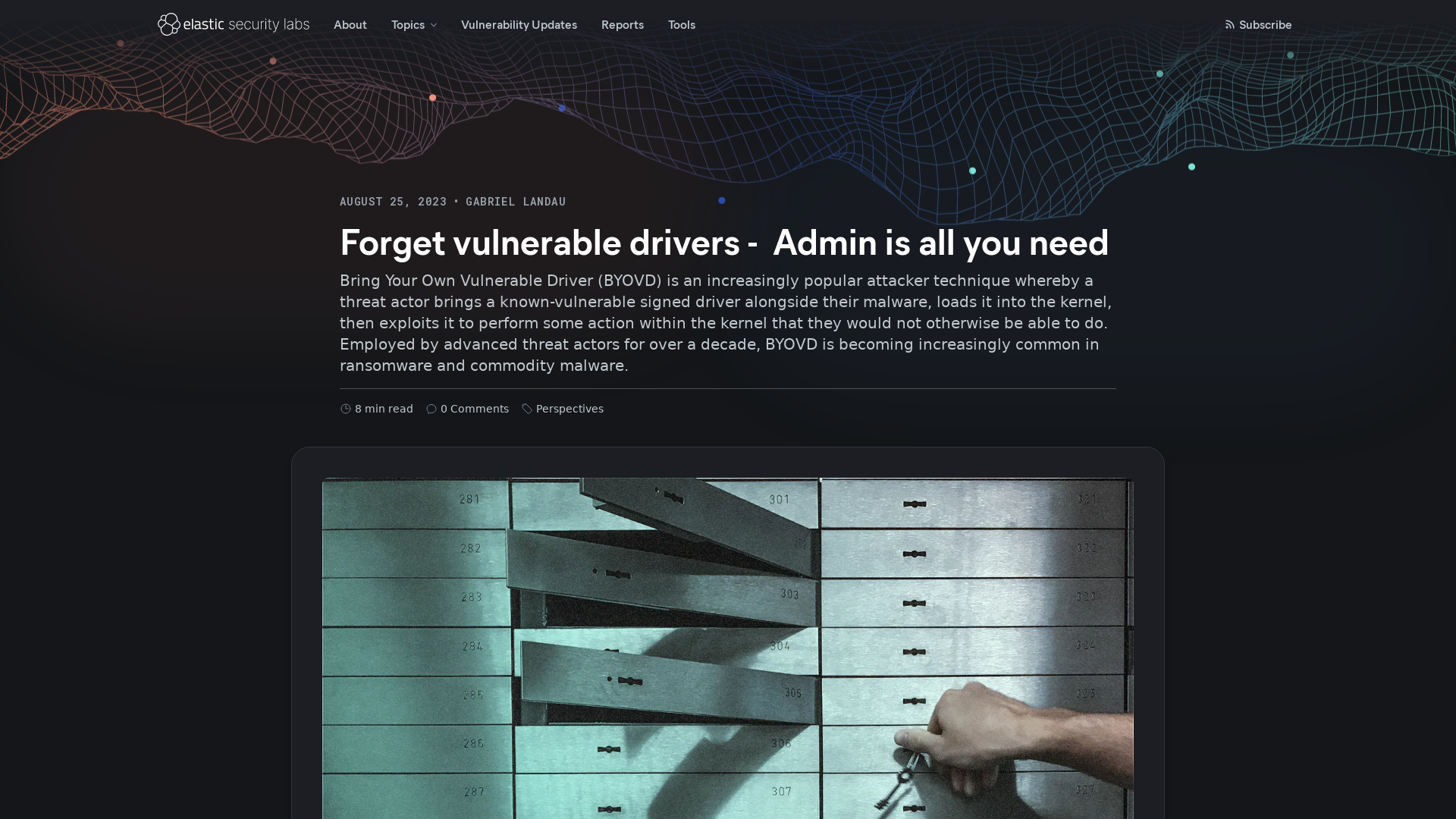 Forget vulnerable drivers - Admin is all you need — Elastic Security Labs