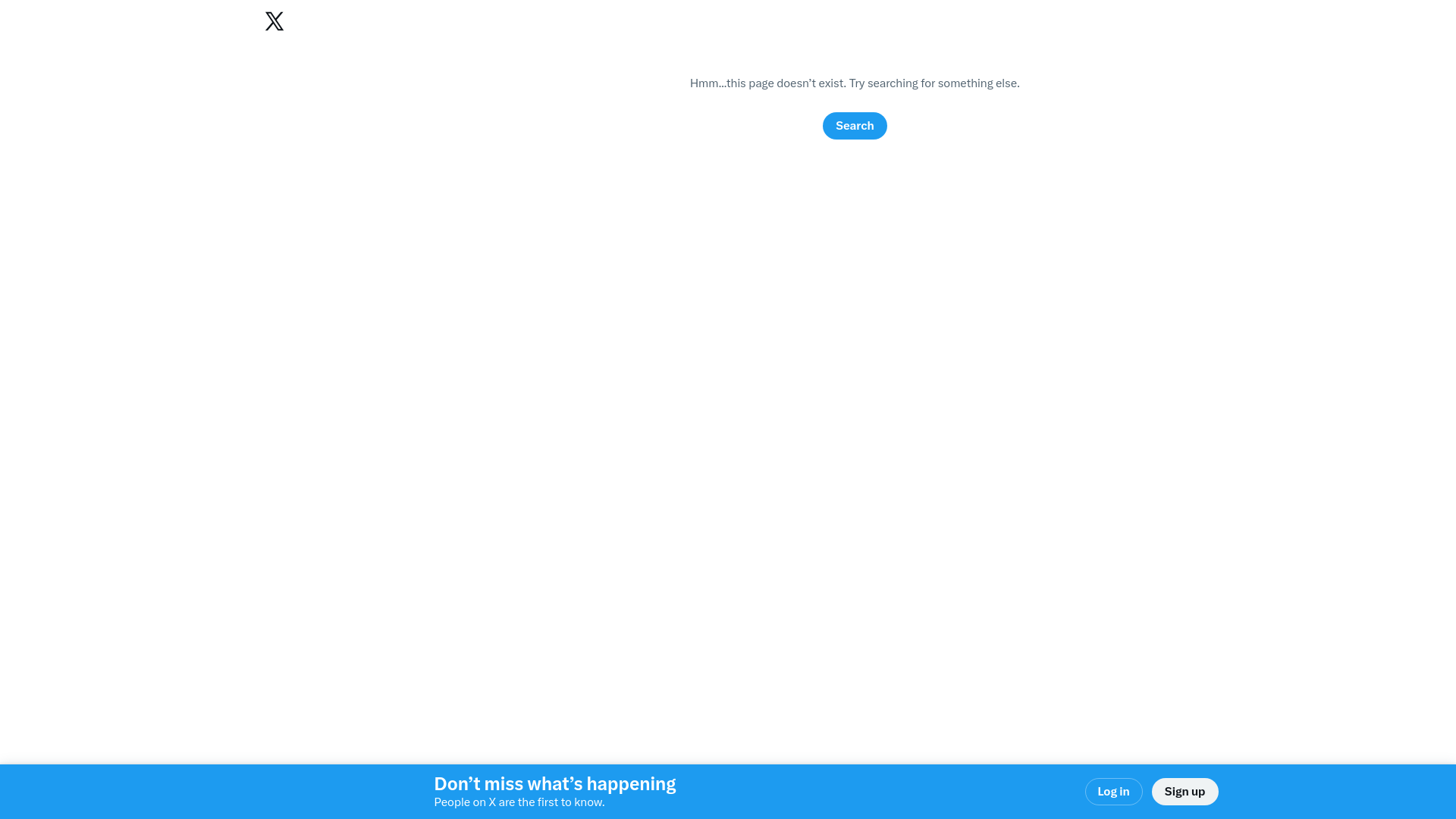 Page not found / X