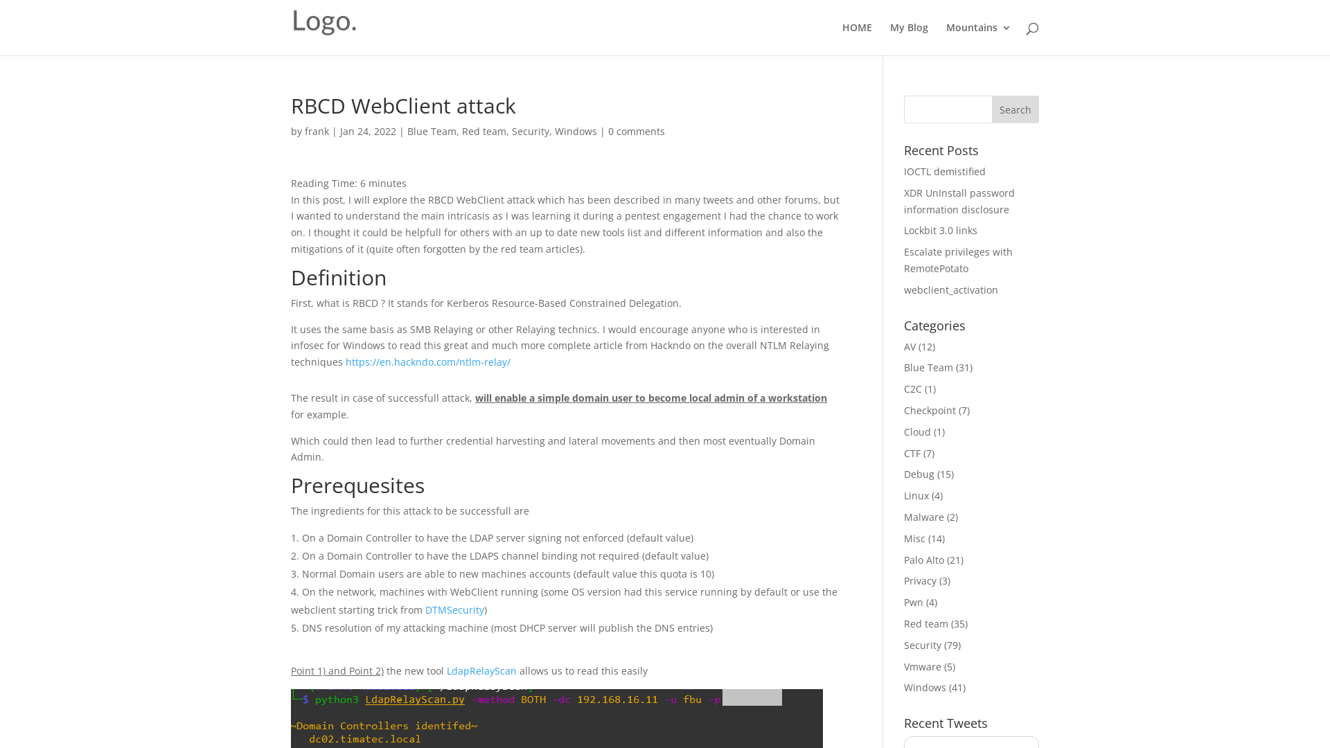RBCD WebClient attack | Franky's WebSite