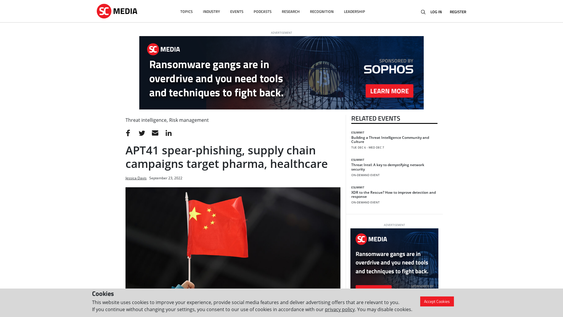APT41 spear-phishing, supply chain campaigns target pharma, healthcare | SC Media
