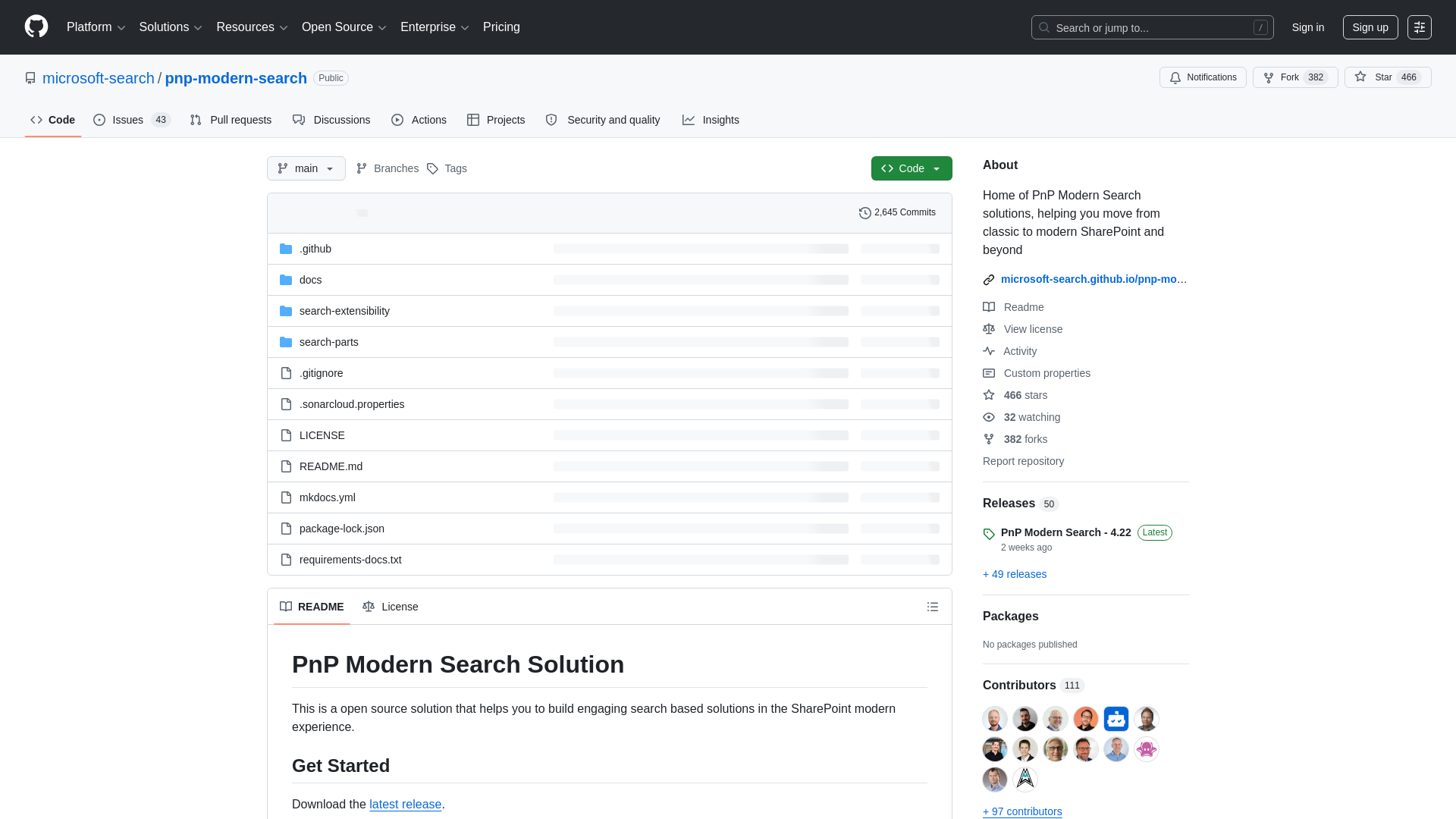 GitHub - microsoft-search/pnp-modern-search: Home of PnP Modern Search solutions, helping you move from classic to modern SharePoint and beyond · GitHub