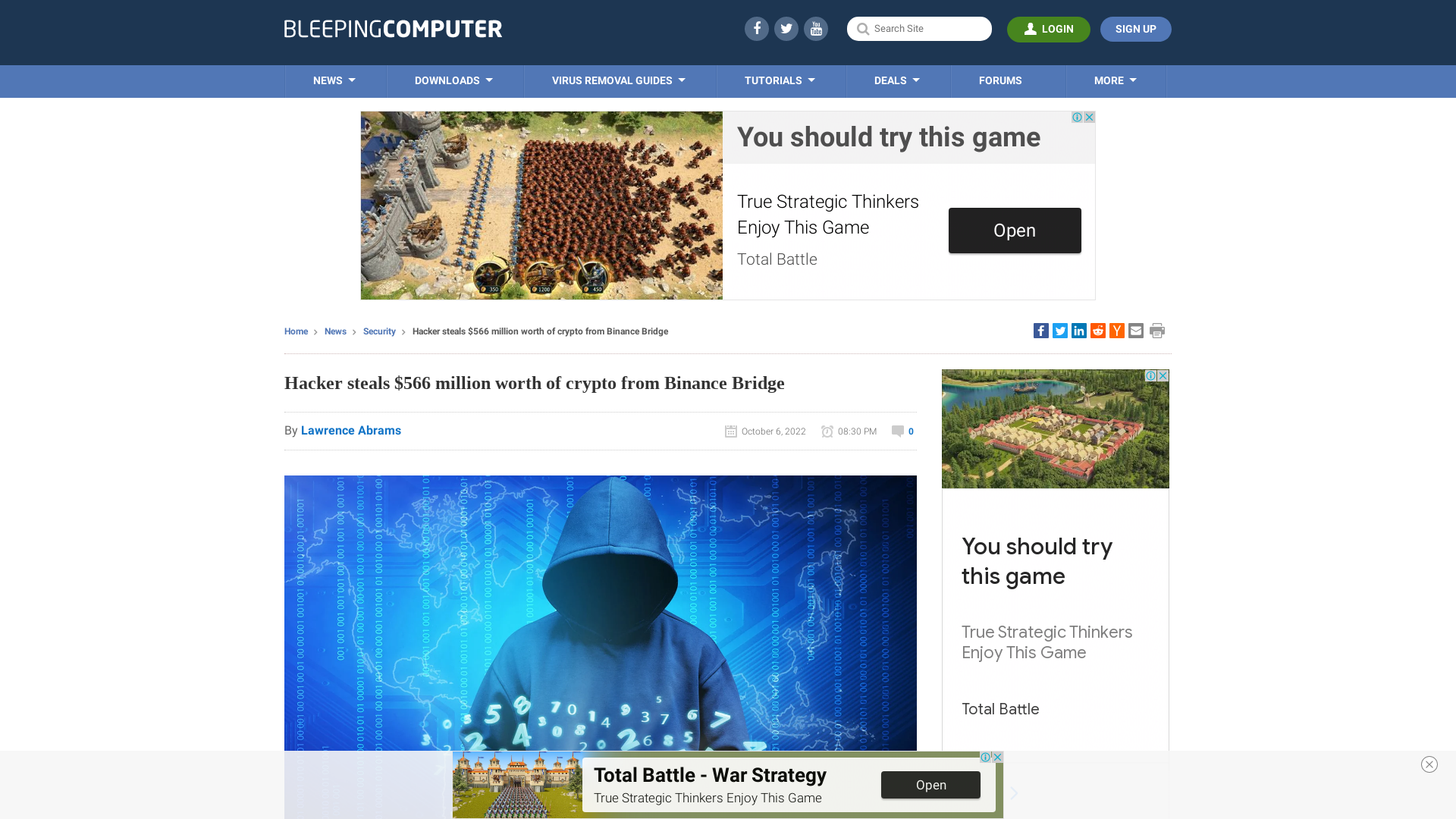 Hacker steals $566 million worth of crypto from Binance Bridge