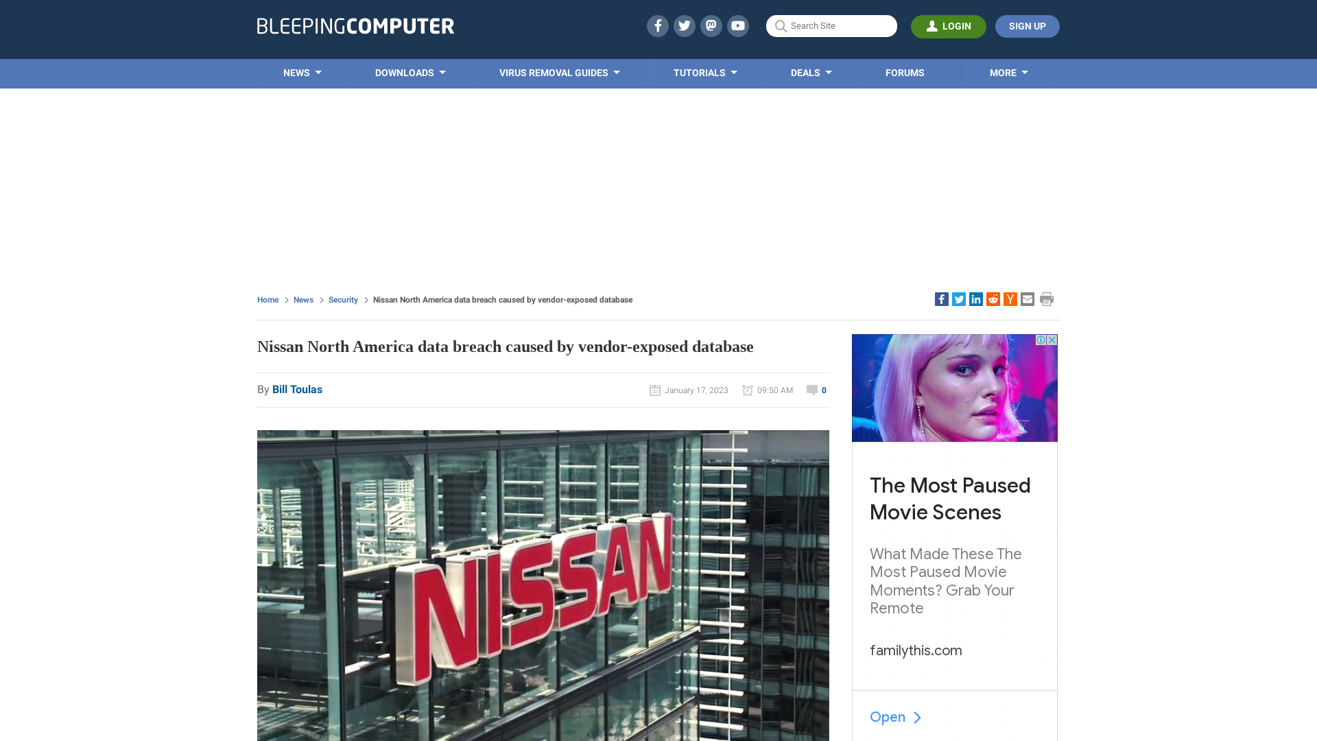 Nissan North America data breach caused by vendor-exposed database