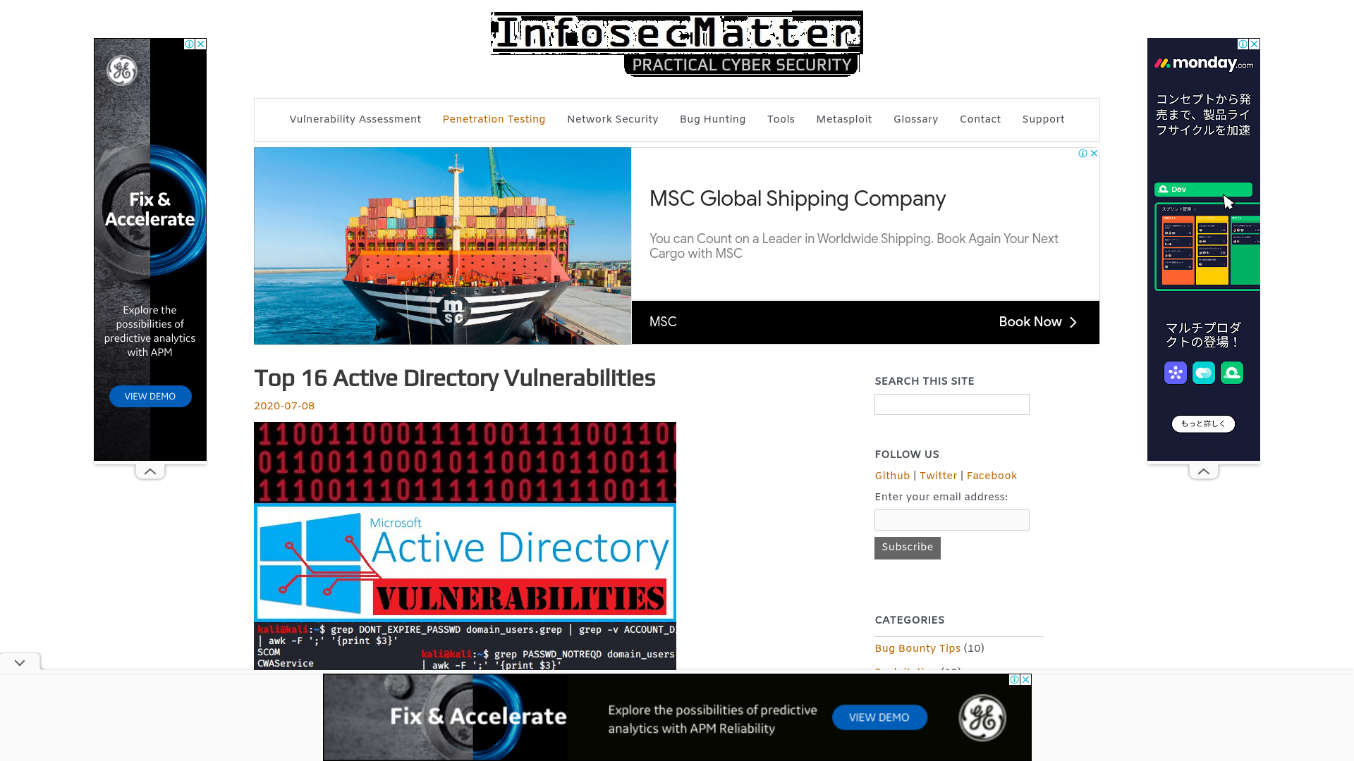 Top 16 Active Directory Vulnerabilities - InfosecMatter