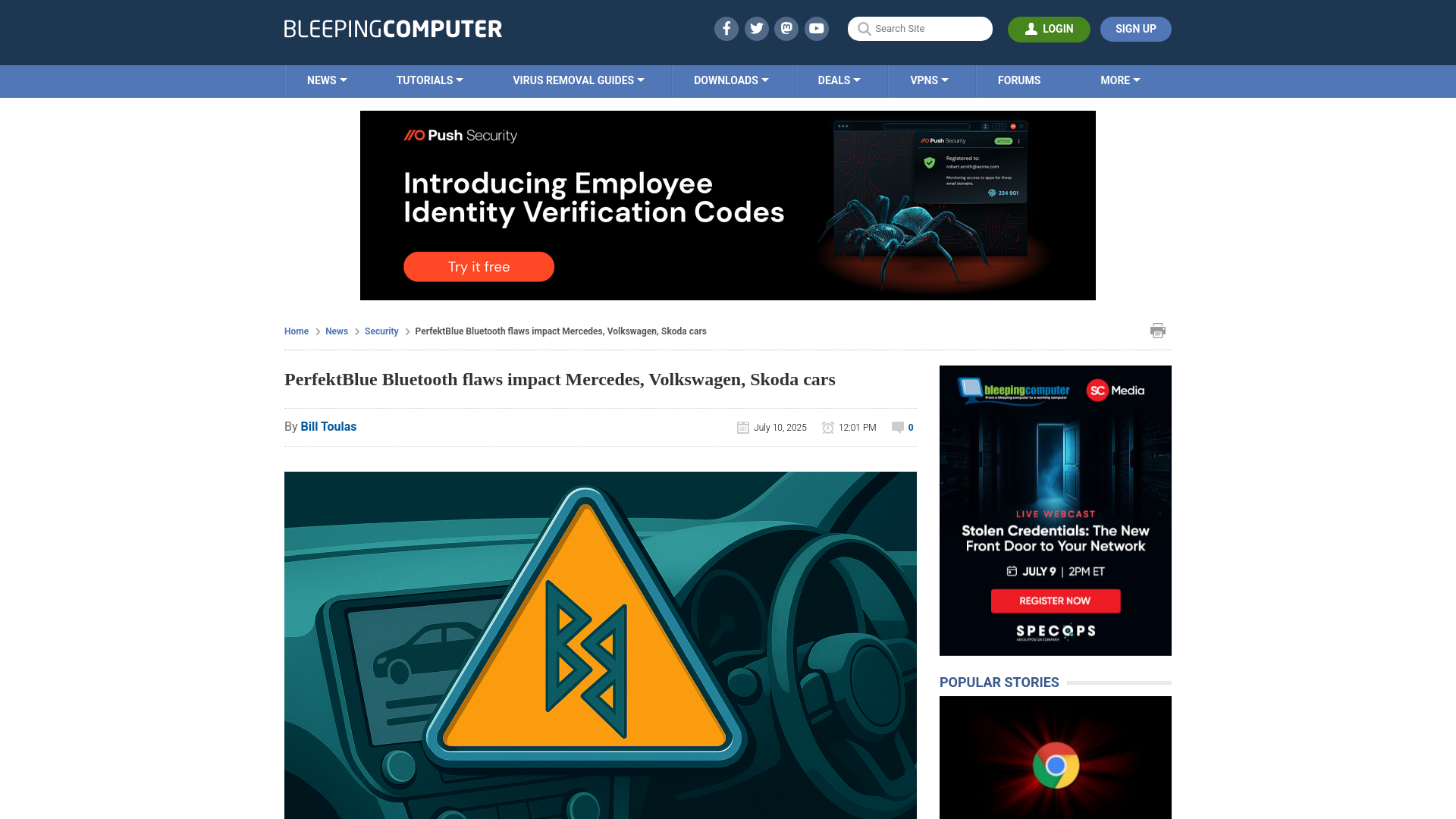 PerfektBlue Bluetooth flaws impact Mercedes, Volkswagen, Skoda cars