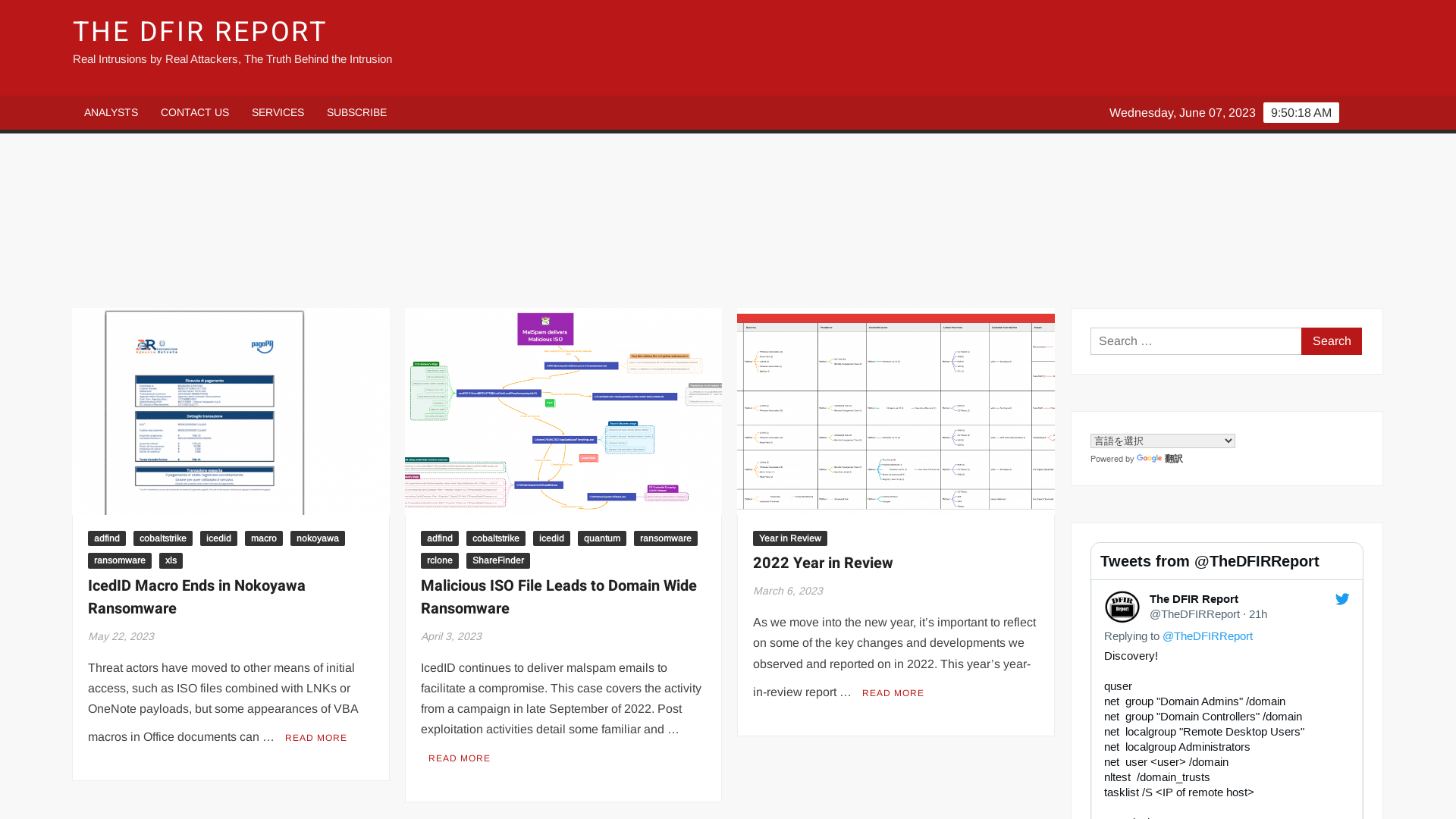 The DFIR Report - Real Intrusions by Real Attackers, The Truth Behind the Intrusion