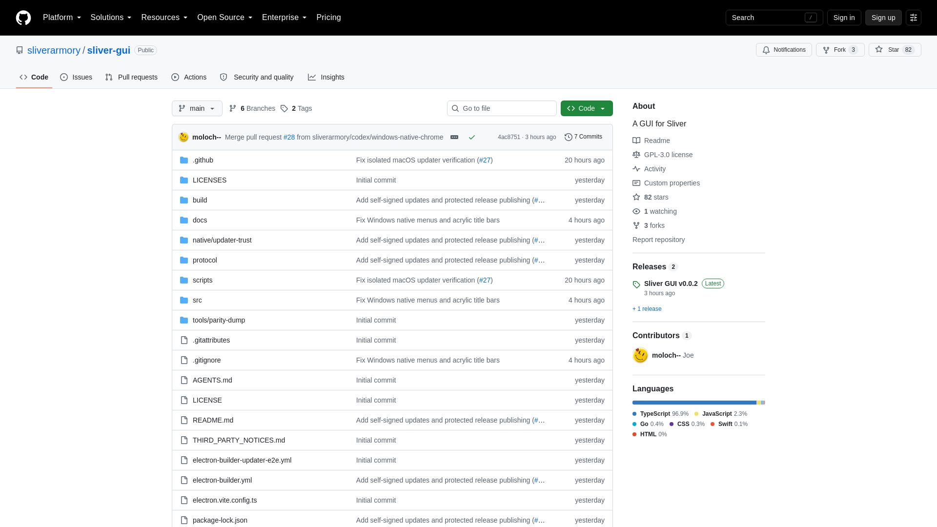 GitHub - sliverarmory/sliver-gui: A GUI for Sliver · GitHub