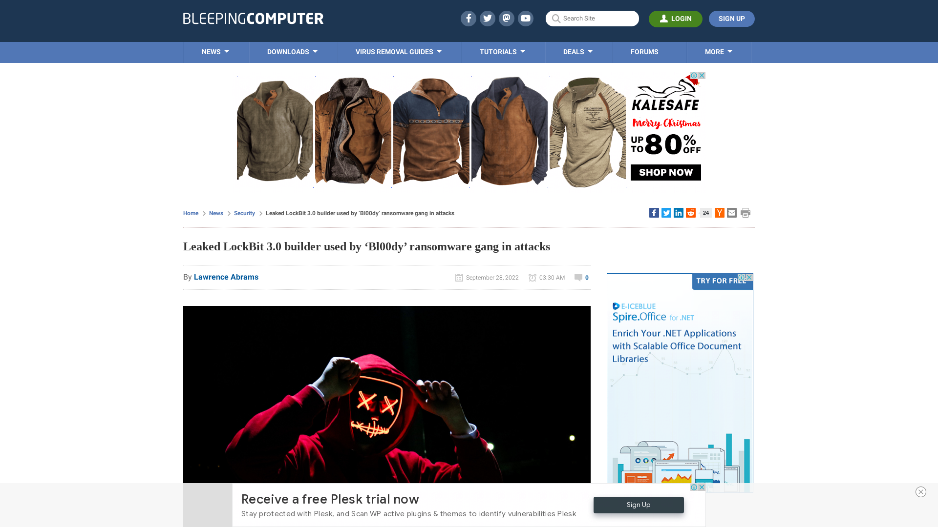 Leaked LockBit 3.0 builder used by ‘Bl00dy’ ransomware gang in attacks