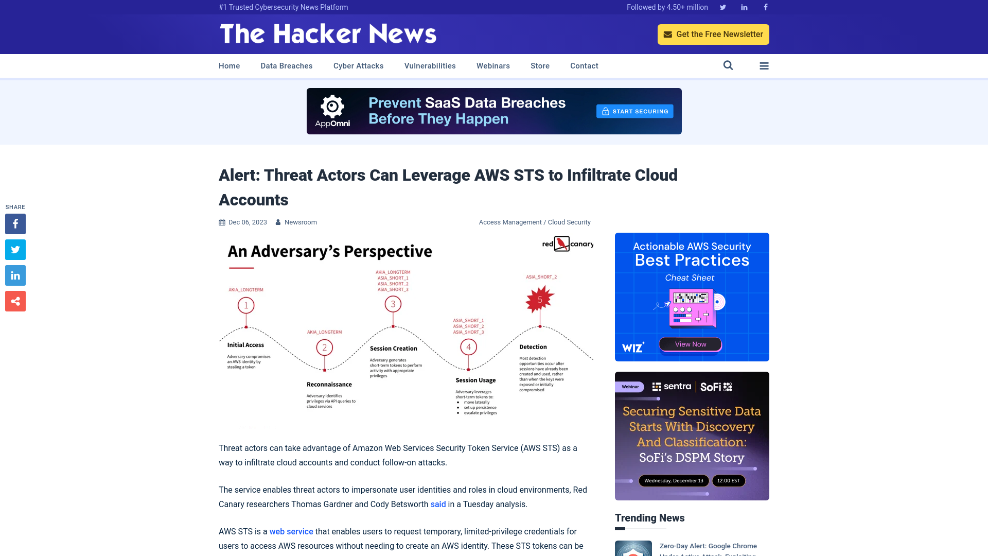 Alert: Threat Actors Can Leverage AWS STS to Infiltrate Cloud Accounts