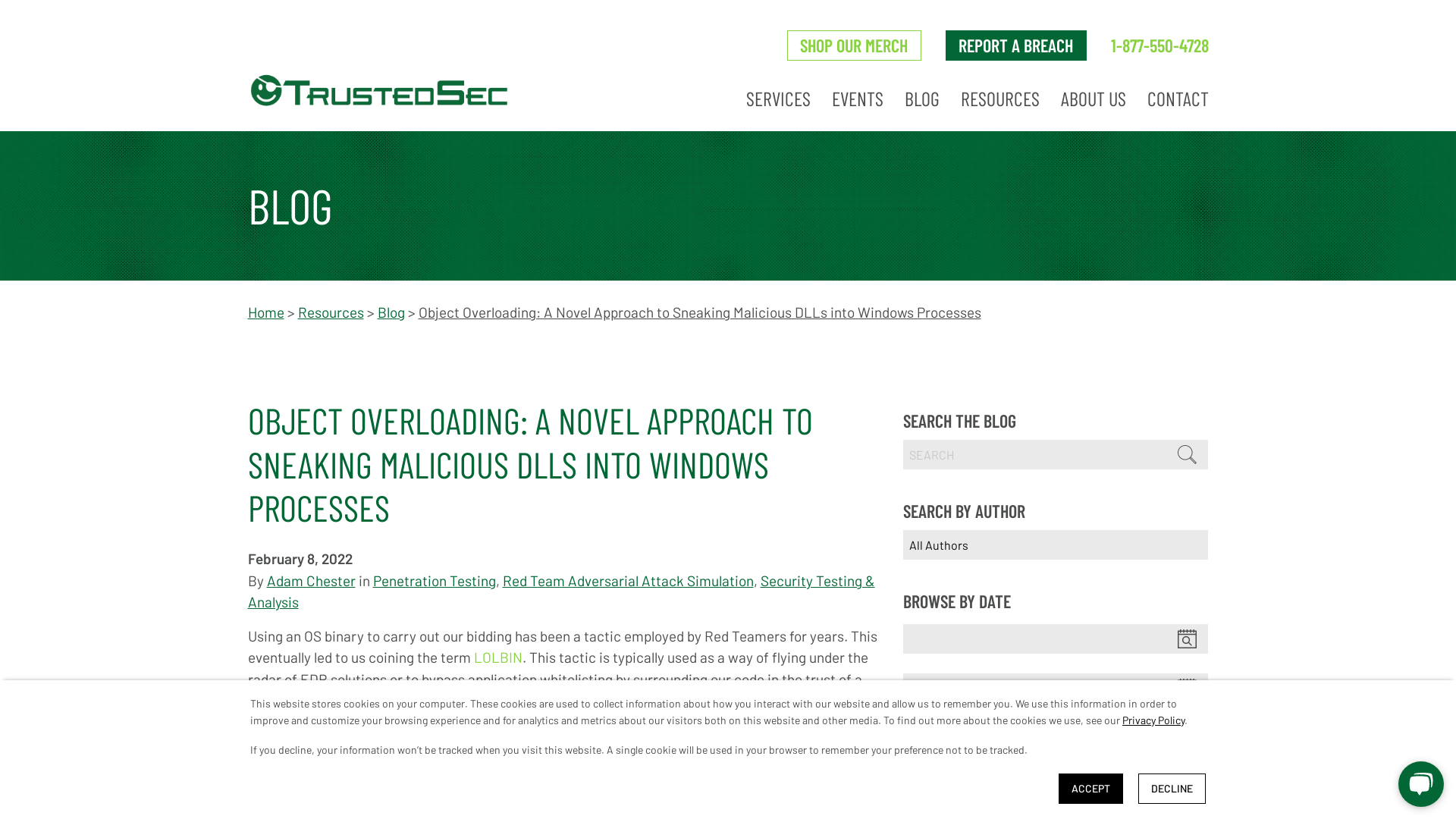 Object Overloading: A Novel Approach to Sneaking Malicious DLLs into Windows Processes - TrustedSec