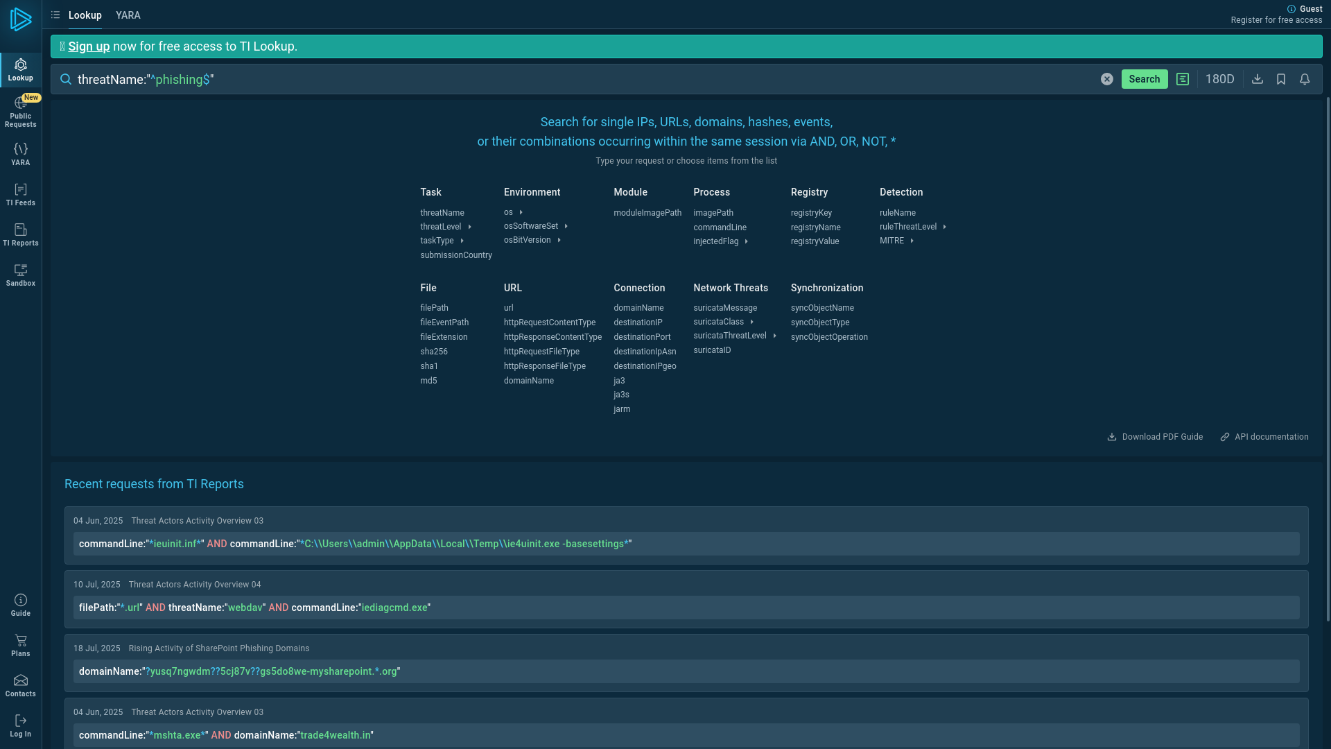 Threat Intelligence - ANY.RUN