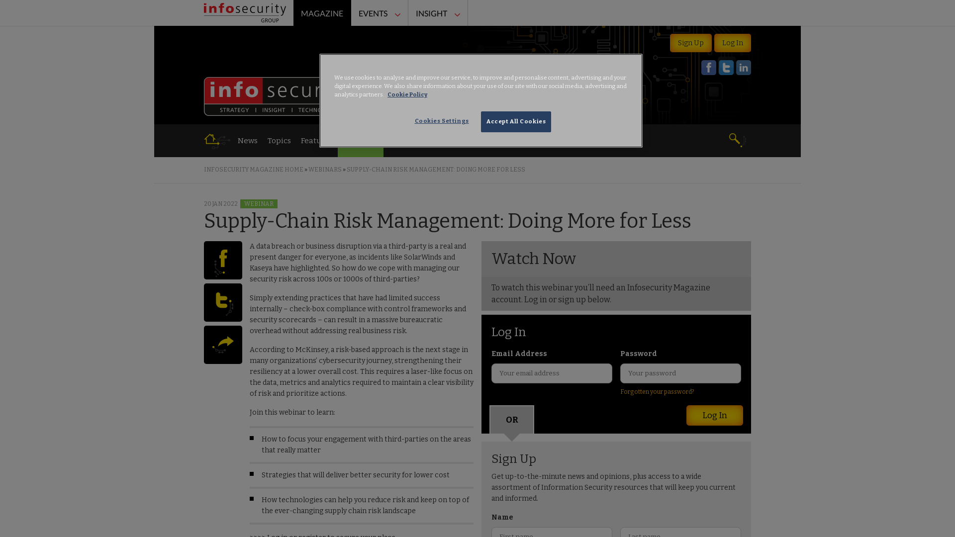 Supply-Chain Risk Management: Doing More for Less - Infosecurity Magazine