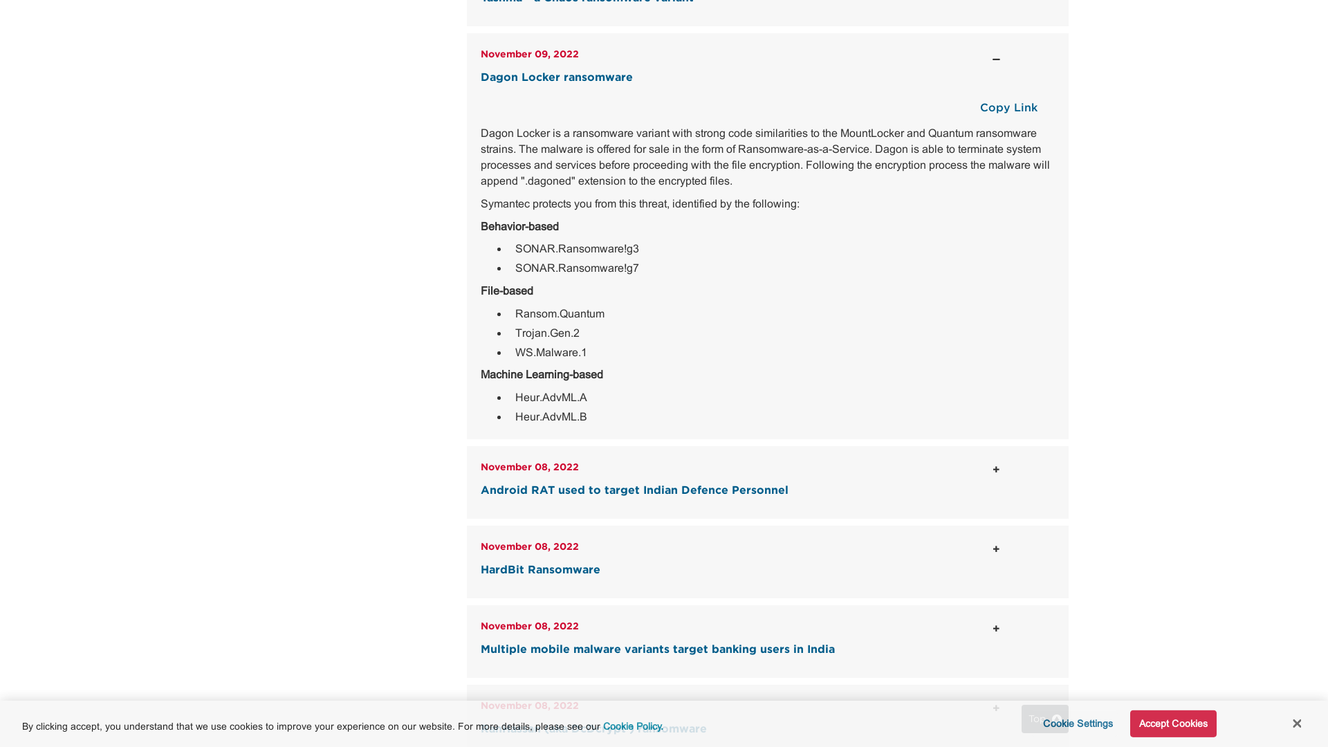 Protection Bulletins