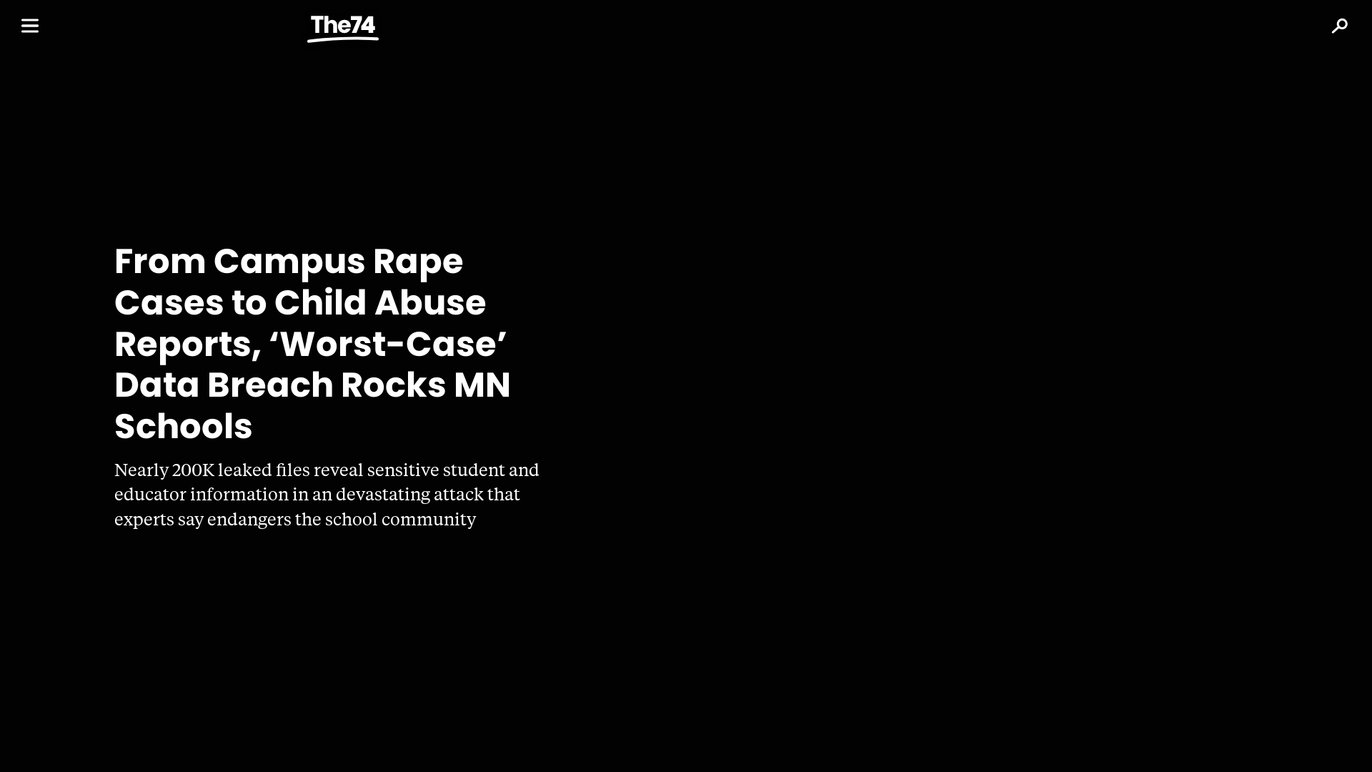 From Campus Rape Cases to Child Abuse Reports, ‘Worst-Case’ Data Breach Rocks MN Schools – The 74