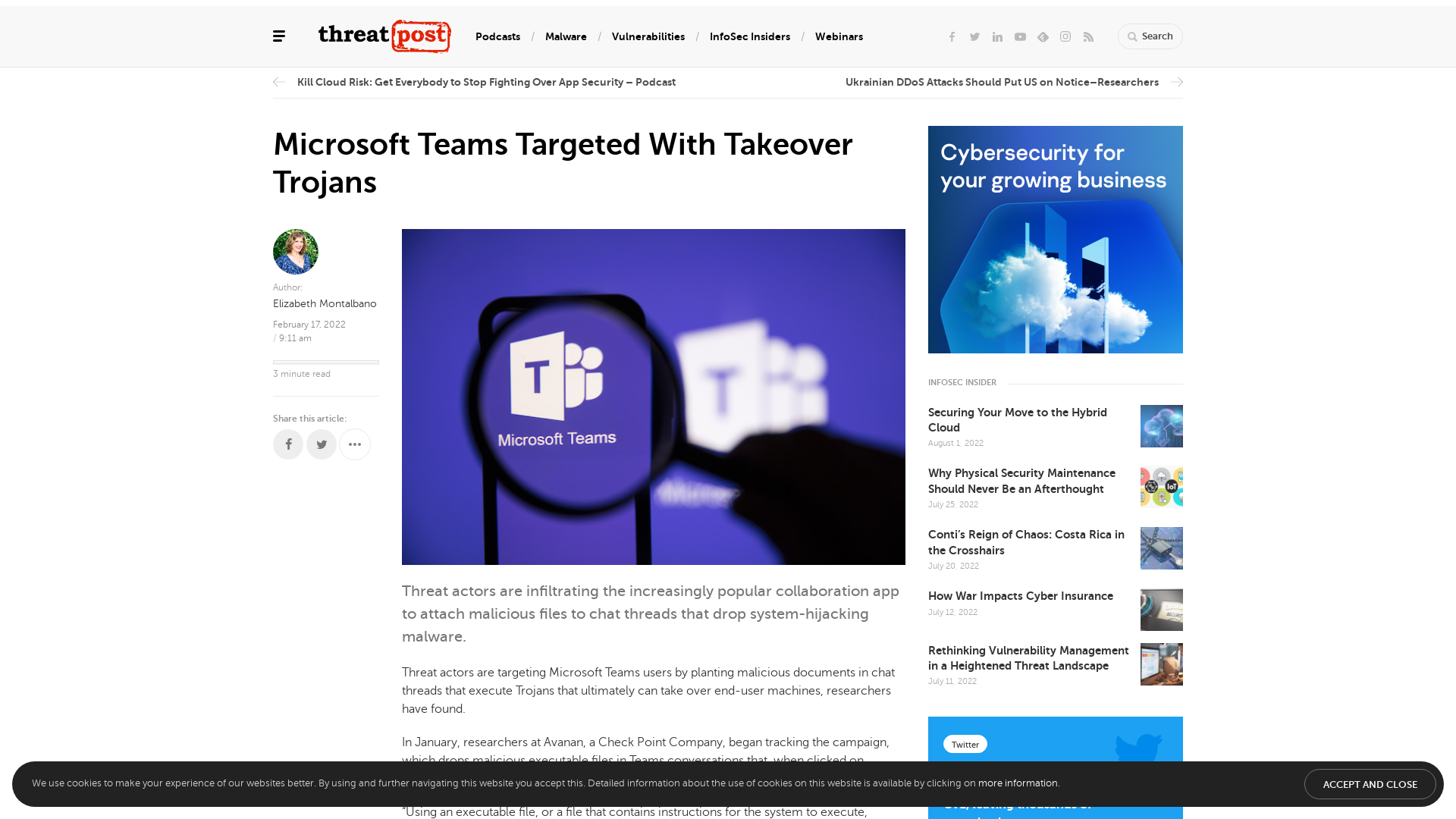 Microsoft Teams Targeted With Takeover Trojans | Threatpost