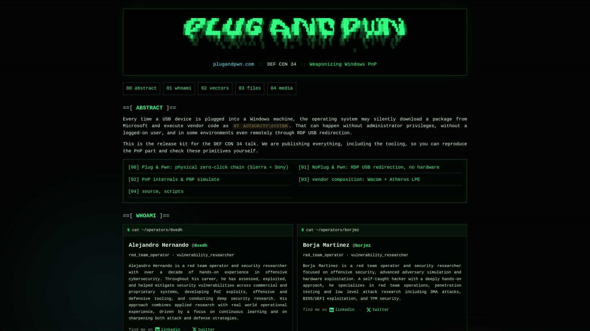 plugandpwn.com :: Plug and Pwn