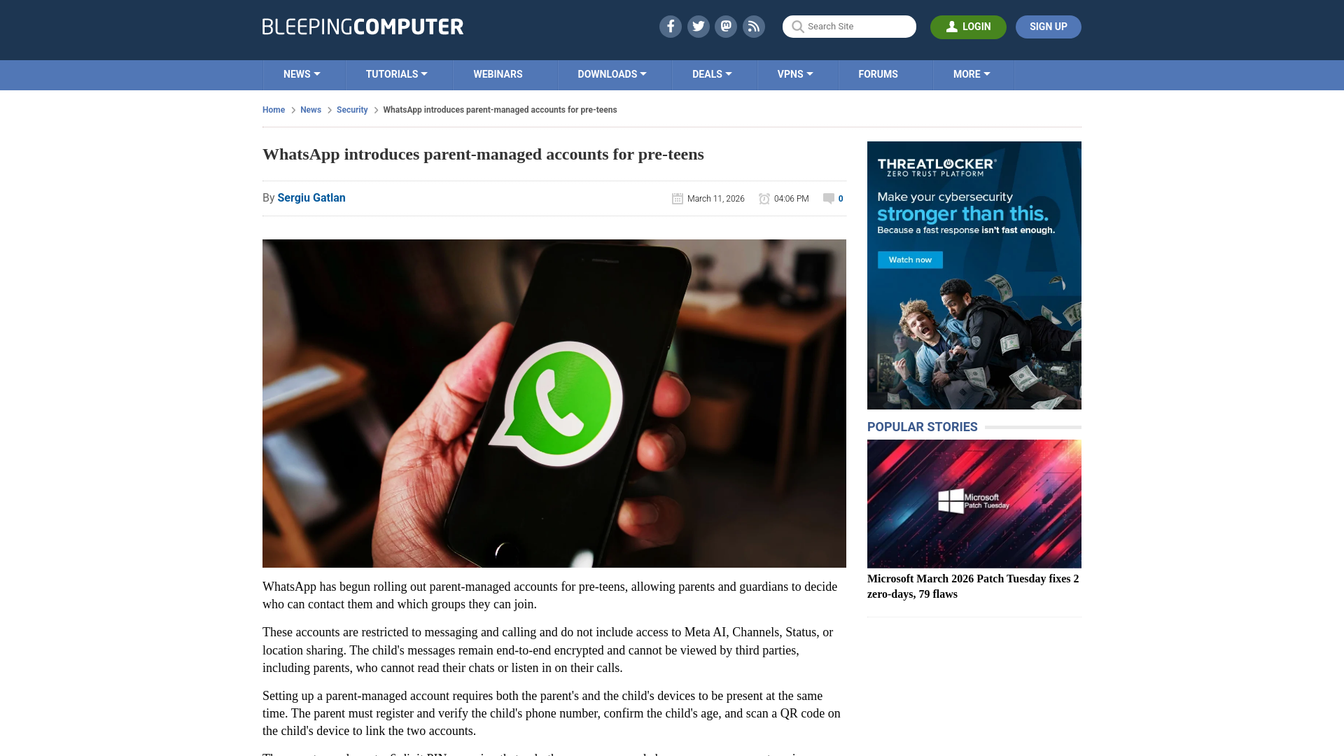 WhatsApp introduces parent-managed accounts for pre-teens