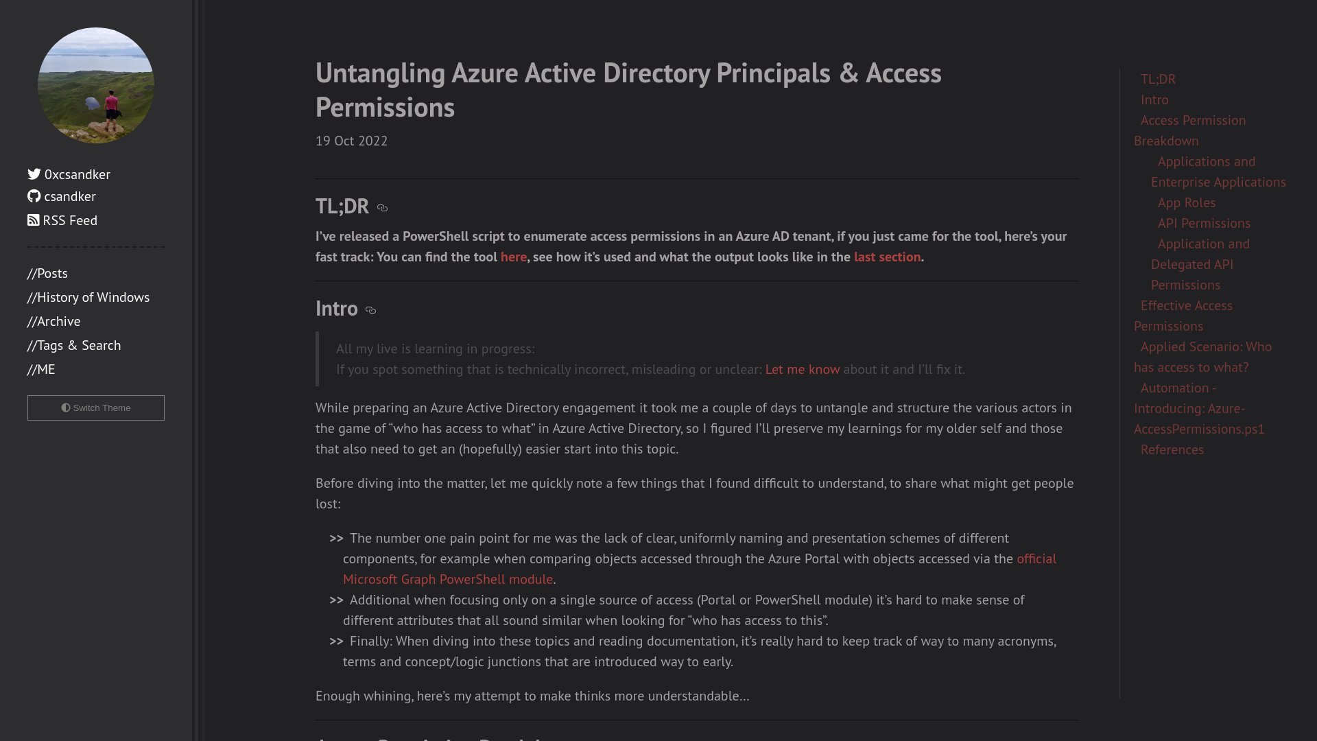 Untangling Azure Active Directory Principals & Access Permissions · csandker.io