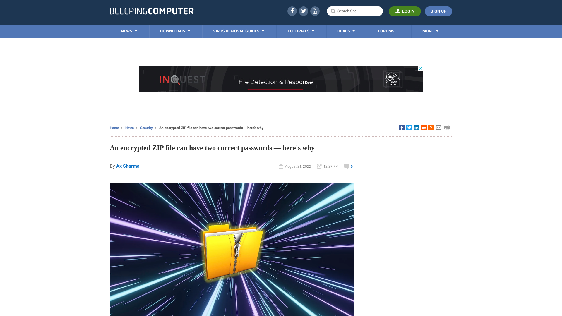 An encrypted ZIP file can have two correct passwords — here's why