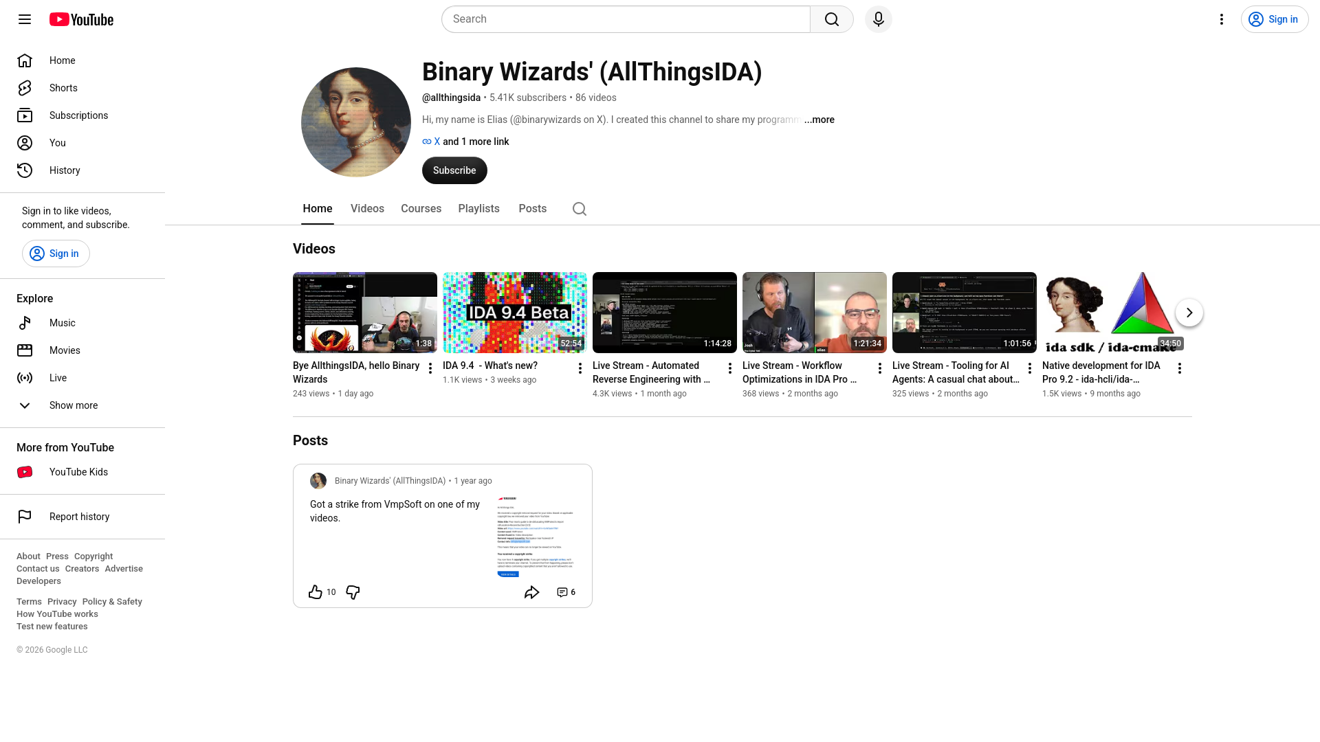 Binary Wizards' (AllThingsIDA) - YouTube