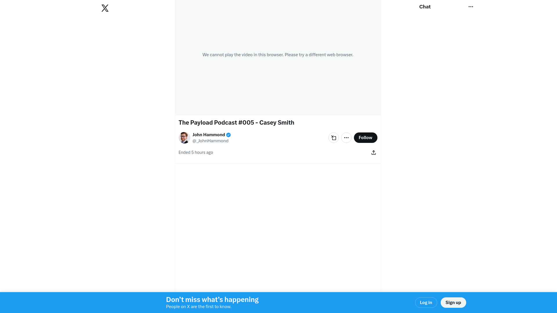 The Payload Podcast #005 - Casey Smith / X