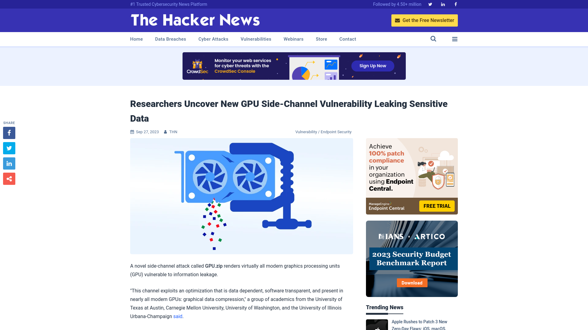 Researchers Uncover New GPU Side-Channel Vulnerability Leaking Sensitive Data