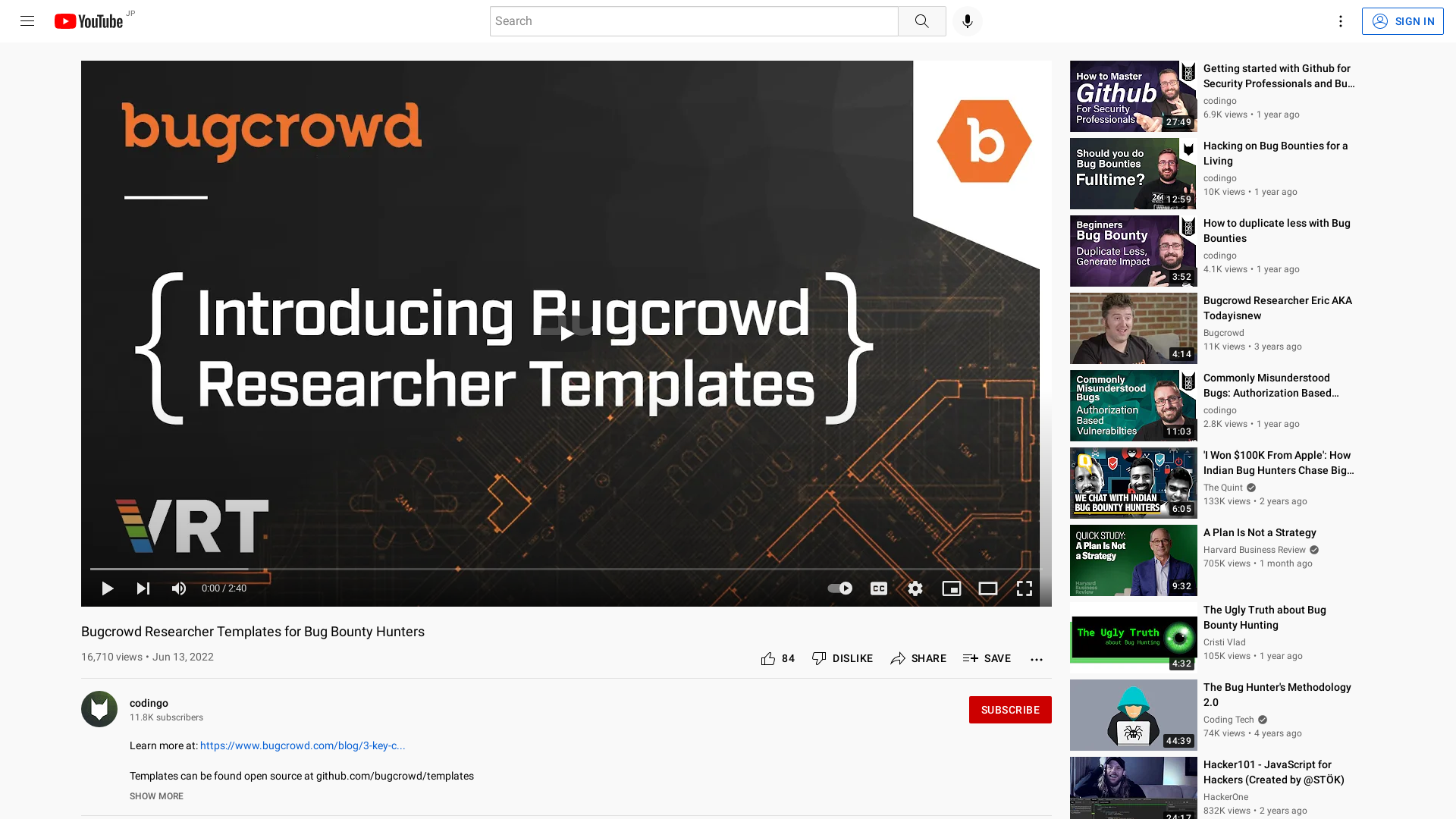 Bugcrowd Researcher Templates for Bug Bounty Hunters - YouTube