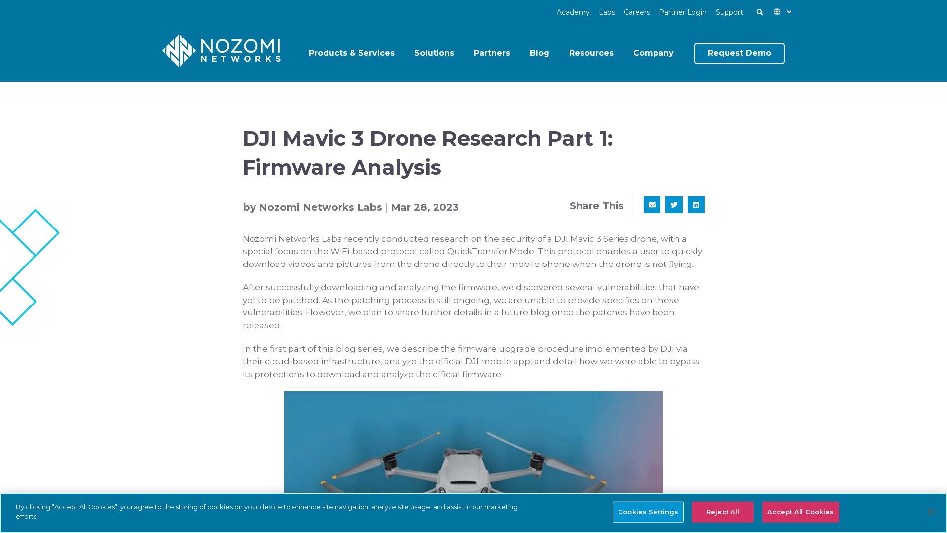 DJI Mavic 3 Drone Firmware Analysis