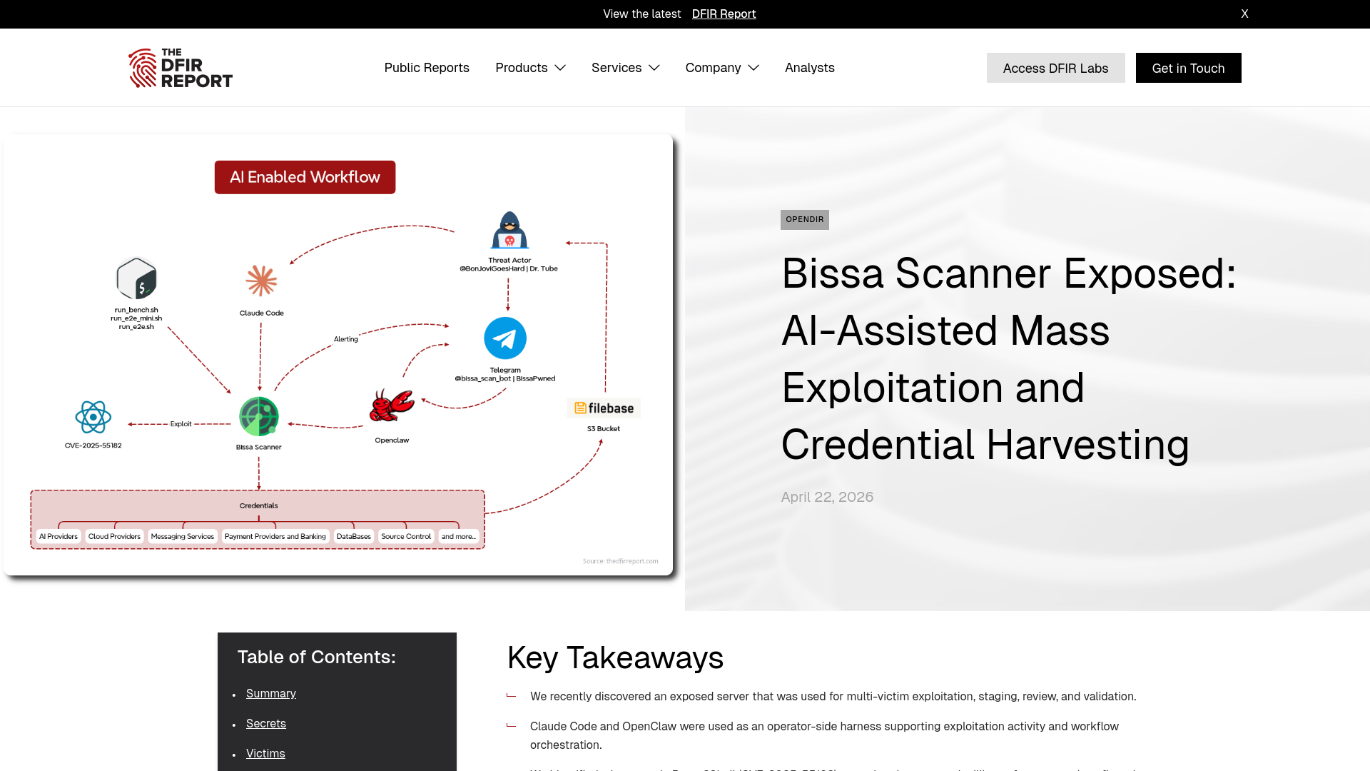 Bissa Scanner Exposed: AI-Assisted Mass Exploitation and Credential Harvesting - The DFIR Report